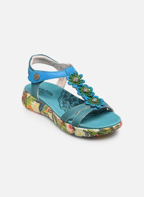 Laura Vita Keil- und Plateausandalen SANAO 54 damen blau