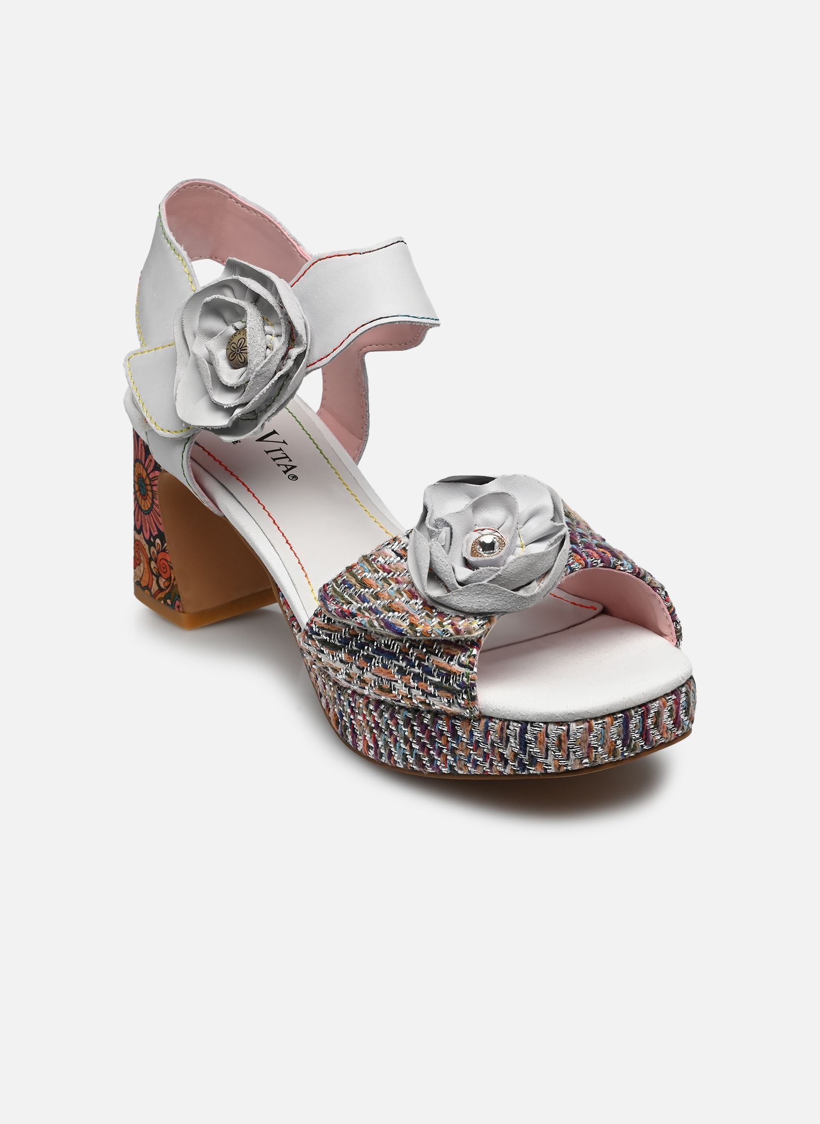 Sandalen THEAO 07 damen grau Laura Vita Sandalen THEAO 07 damen grau Blanc