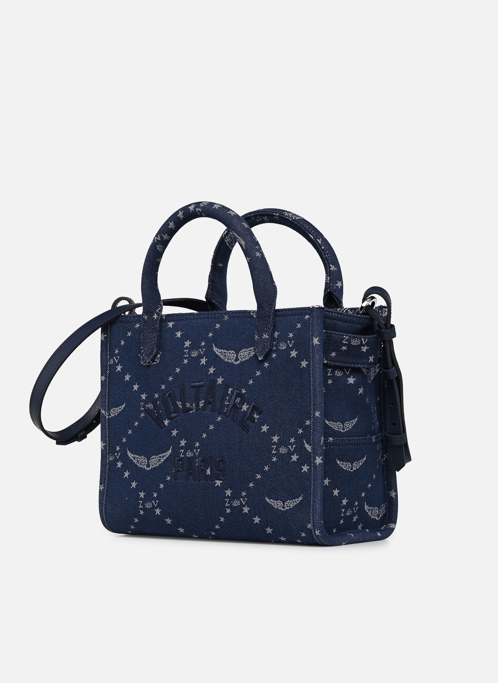 Sacs à main ANGEL TOTE XS DENIM MONOGRAM femme bleu Zadig & Voltaire Sacs à main ANGEL TOTE XS DENIM MONOGRAM femme bleu SILENT