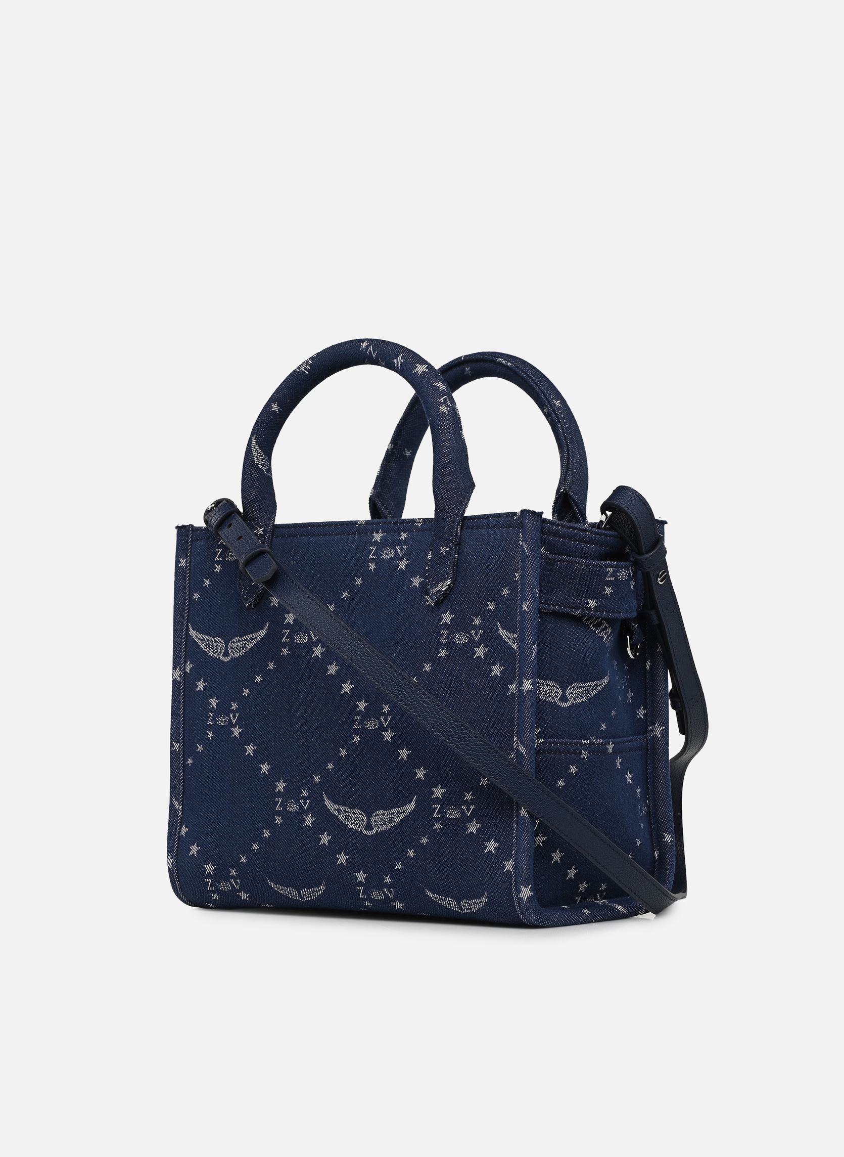 Sacs à main ANGEL TOTE XS DENIM MONOGRAM femme bleu Zadig & Voltaire Sacs à main ANGEL TOTE XS DENIM MONOGRAM femme bleu SILENT