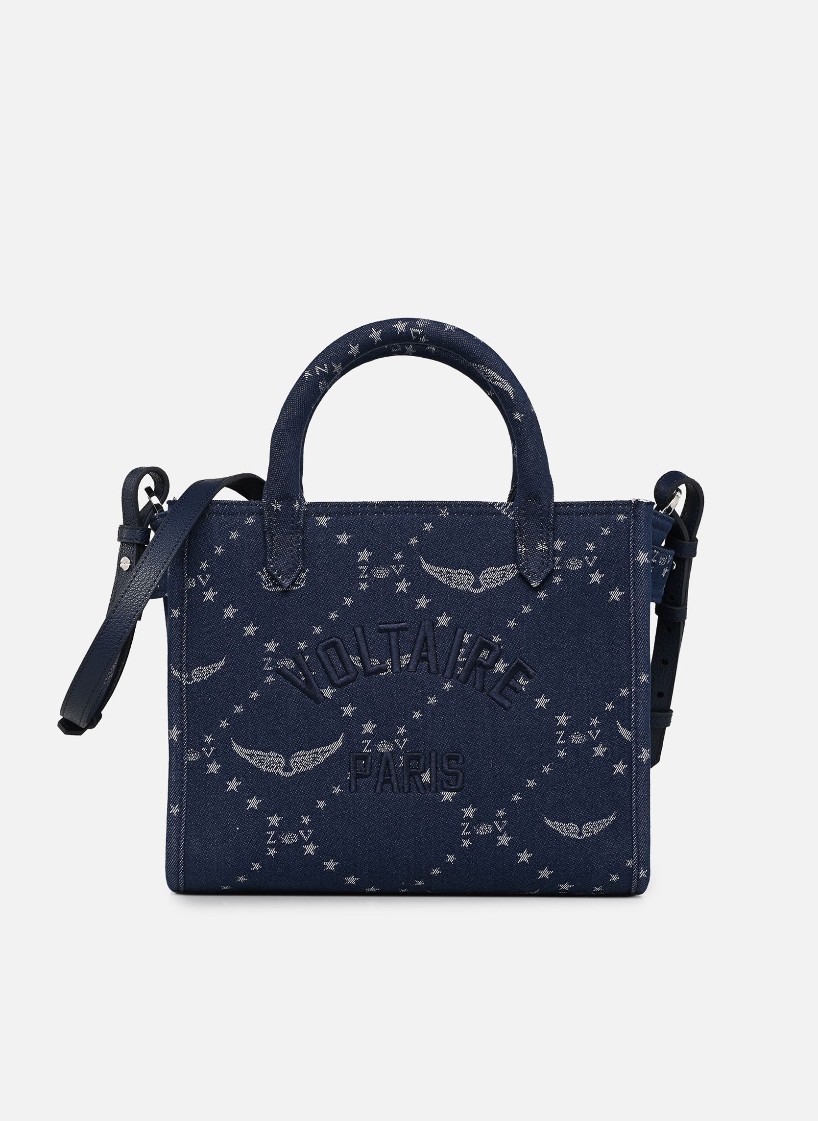 Sacs à main ANGEL TOTE XS DENIM MONOGRAM femme bleu Zadig & Voltaire Sacs à main ANGEL TOTE XS DENIM MONOGRAM femme bleu SILENT