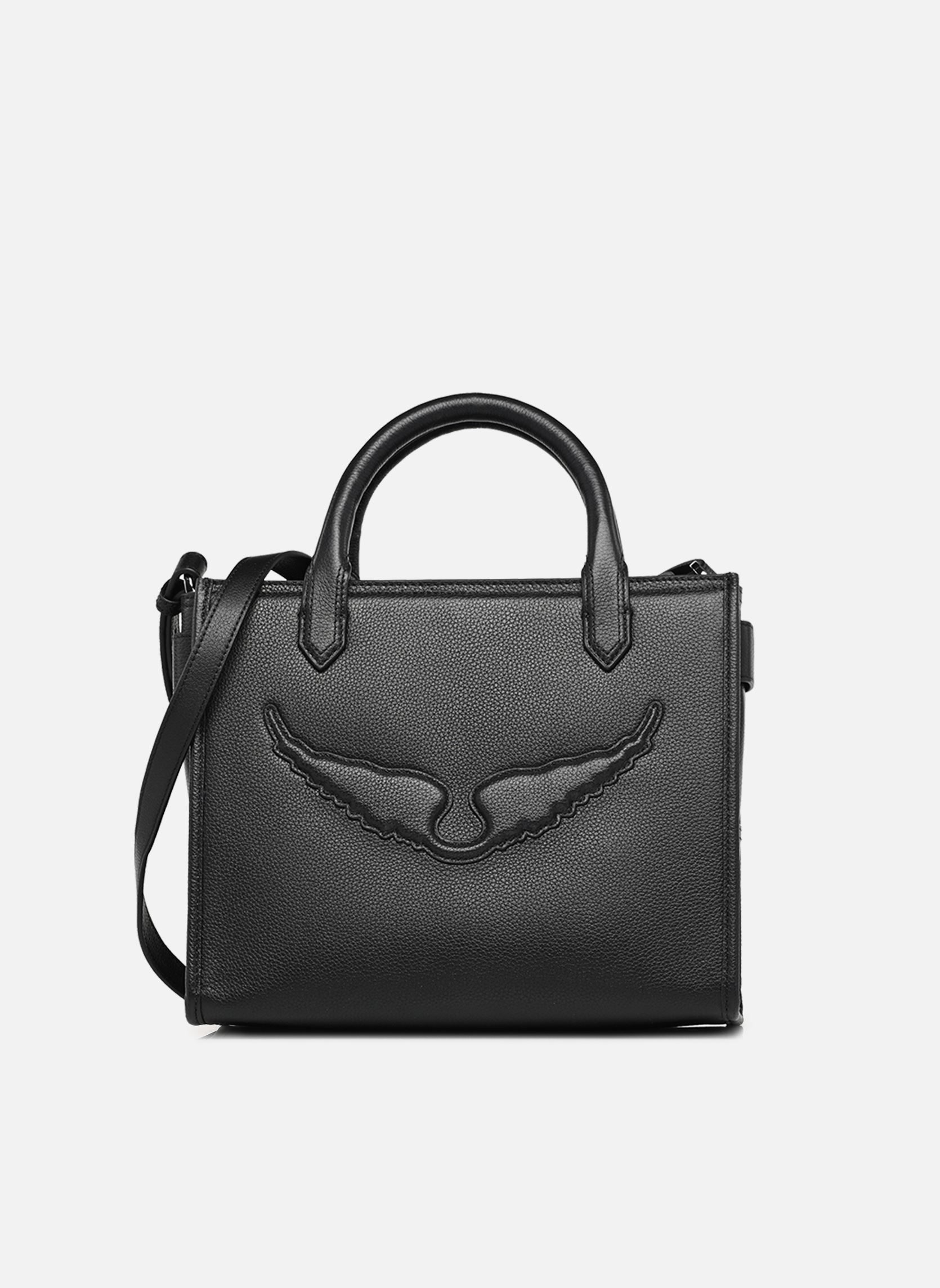 Sacs à main ANGEL TOTE XS GRAINED LEATHER femme noir Zadig & Voltaire Sacs à main ANGEL TOTE XS GRAINED LEATHER femme noir Black