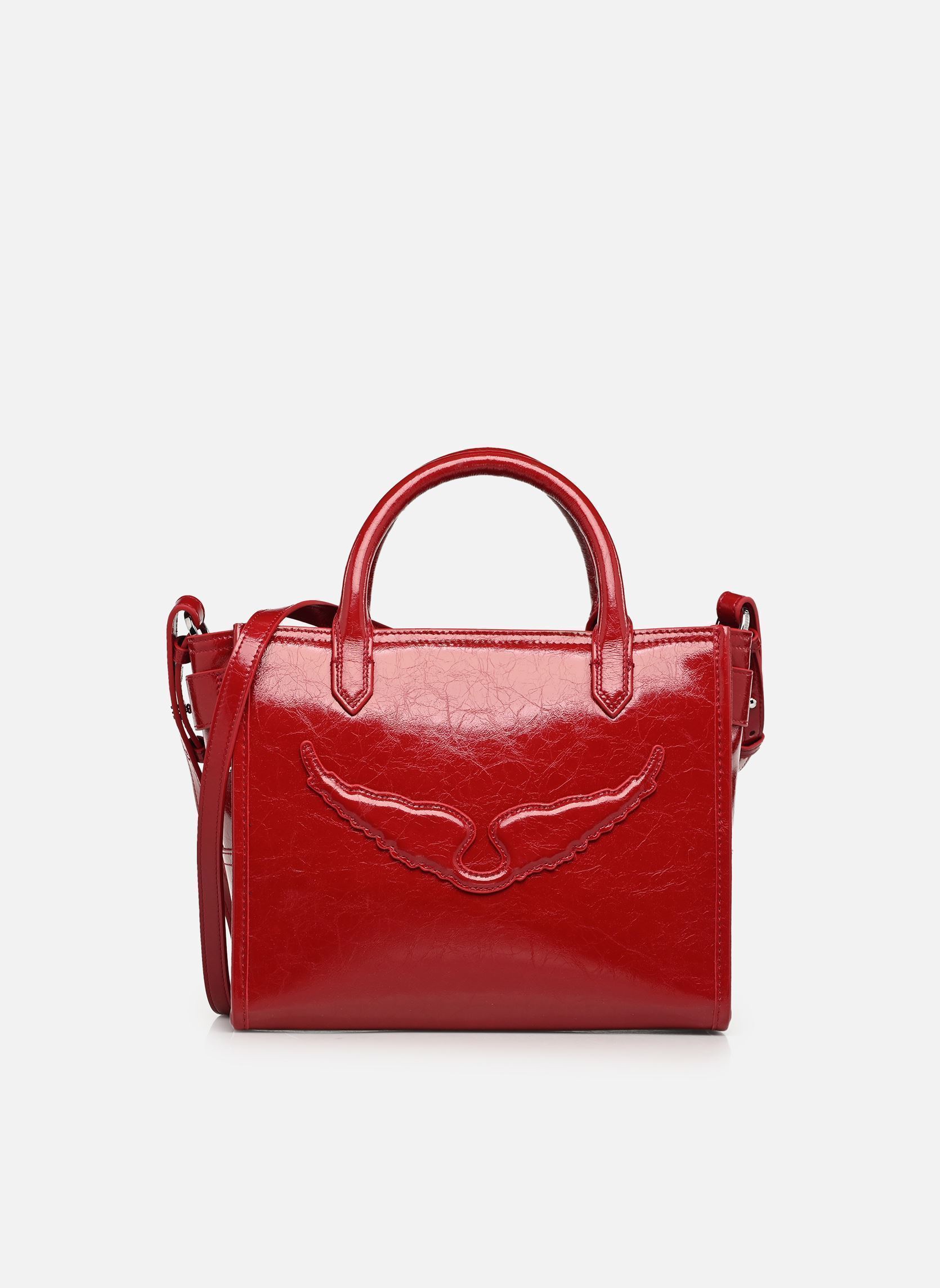 Sacs à main ANGEL TOTE XS WRINKLED PATENT femme rouge Zadig & Voltaire Sacs à main ANGEL TOTE XS WRINKLED PATENT femme rouge Power