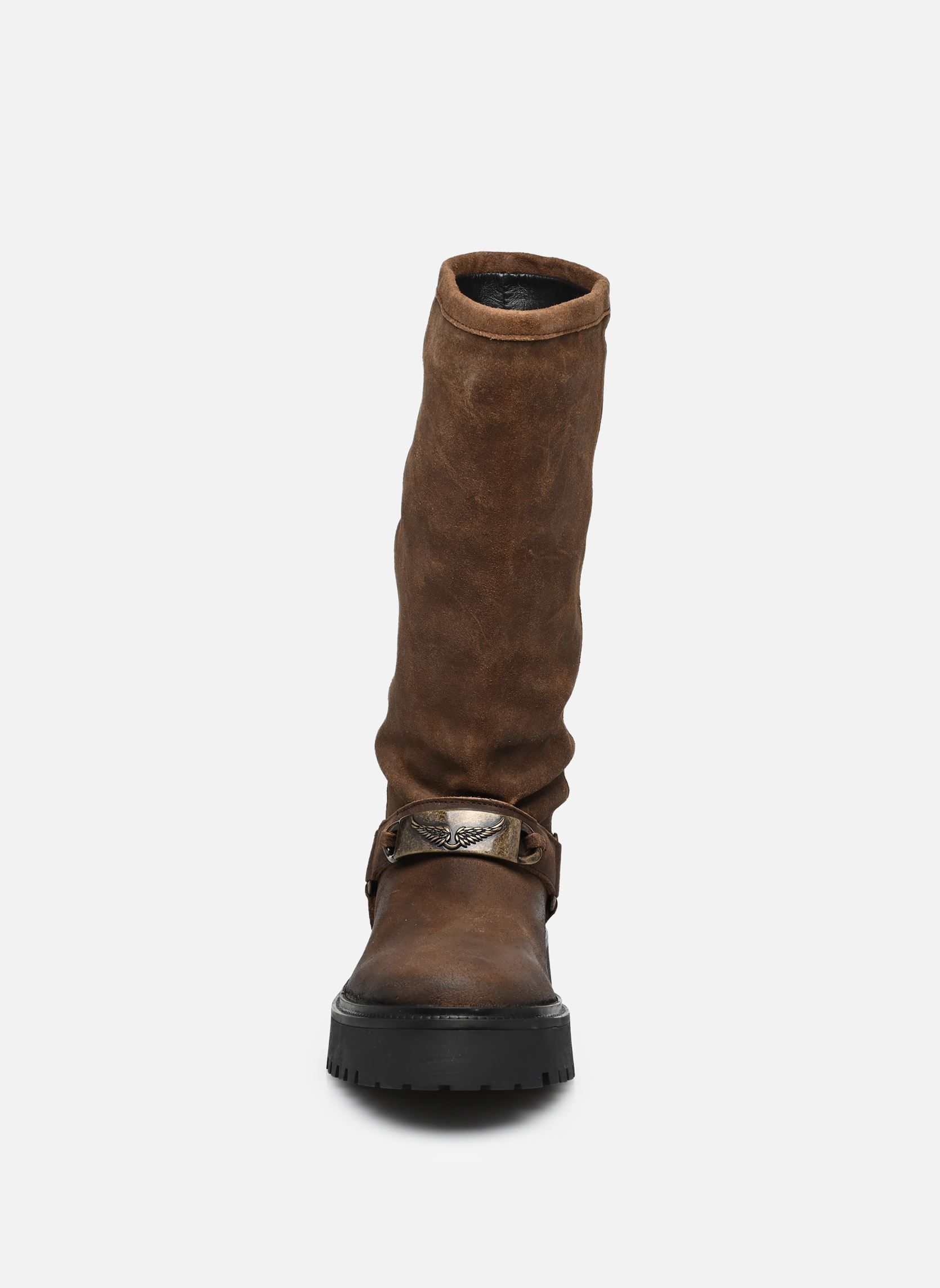 Laarzen ANGIE SUEDE BRUSHED dames bruin Zadig & Voltaire Laarzen ANGIE SUEDE BRUSHED dames bruin Wood