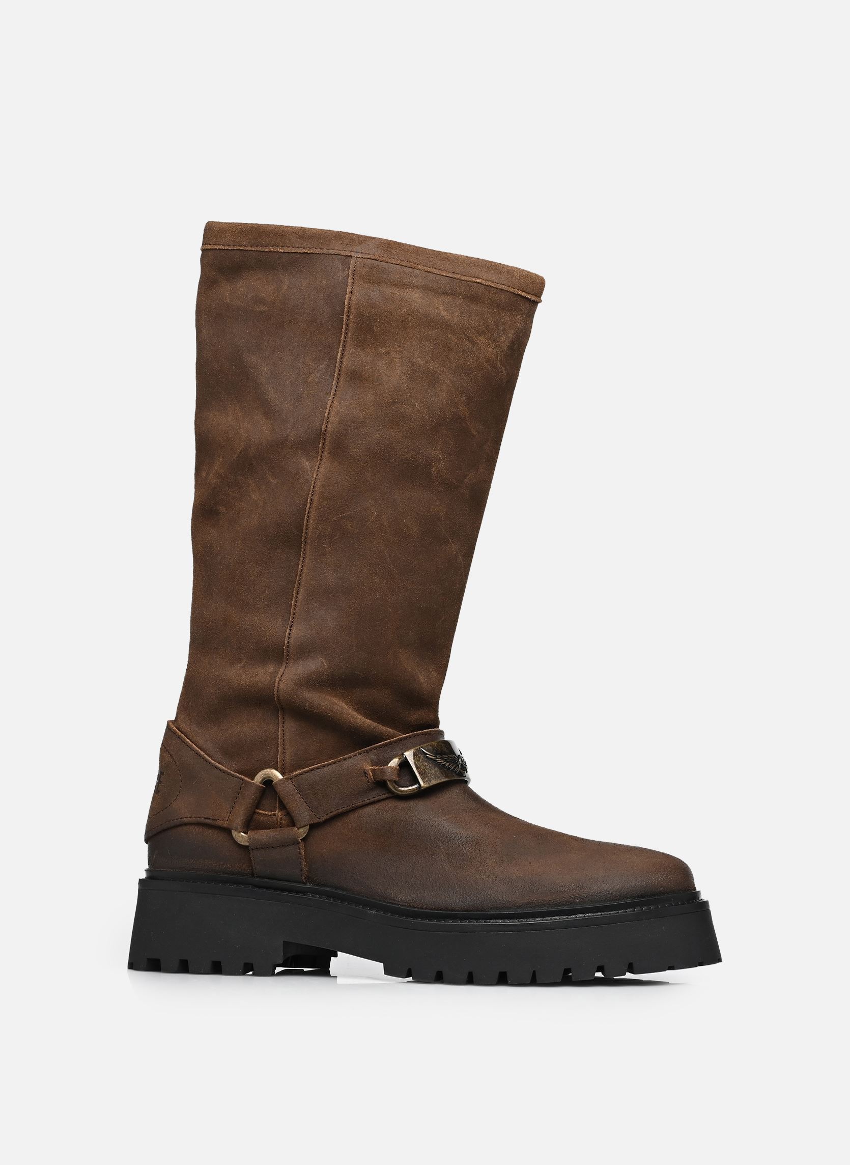 Laarzen ANGIE SUEDE BRUSHED dames bruin Zadig & Voltaire Laarzen ANGIE SUEDE BRUSHED dames bruin Wood
