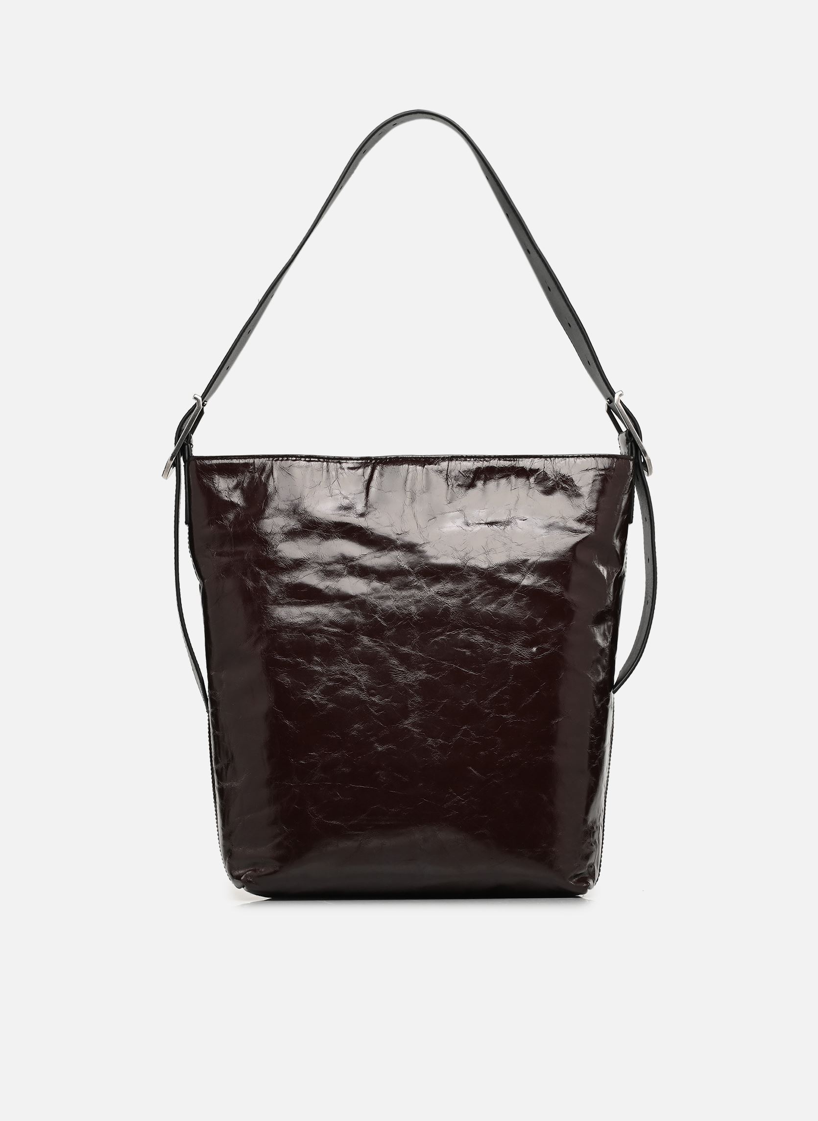 Sacs bandoulière JANE HOBO VINTAGE PATENT femme marron Zadig & Voltaire Sacs bandoulière JANE HOBO VINTAGE PATENT femme marron BROWNIE
