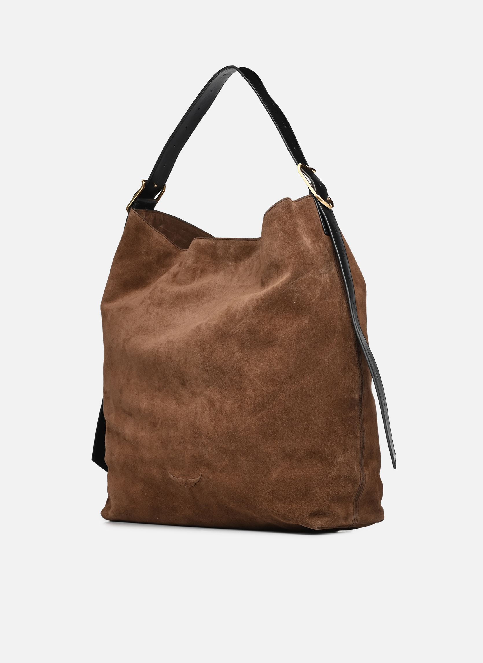 Umhängetaschen JANE HOBO XL SUEDE damen braun Zadig & Voltaire Umhängetaschen JANE HOBO XL SUEDE damen braun Wood