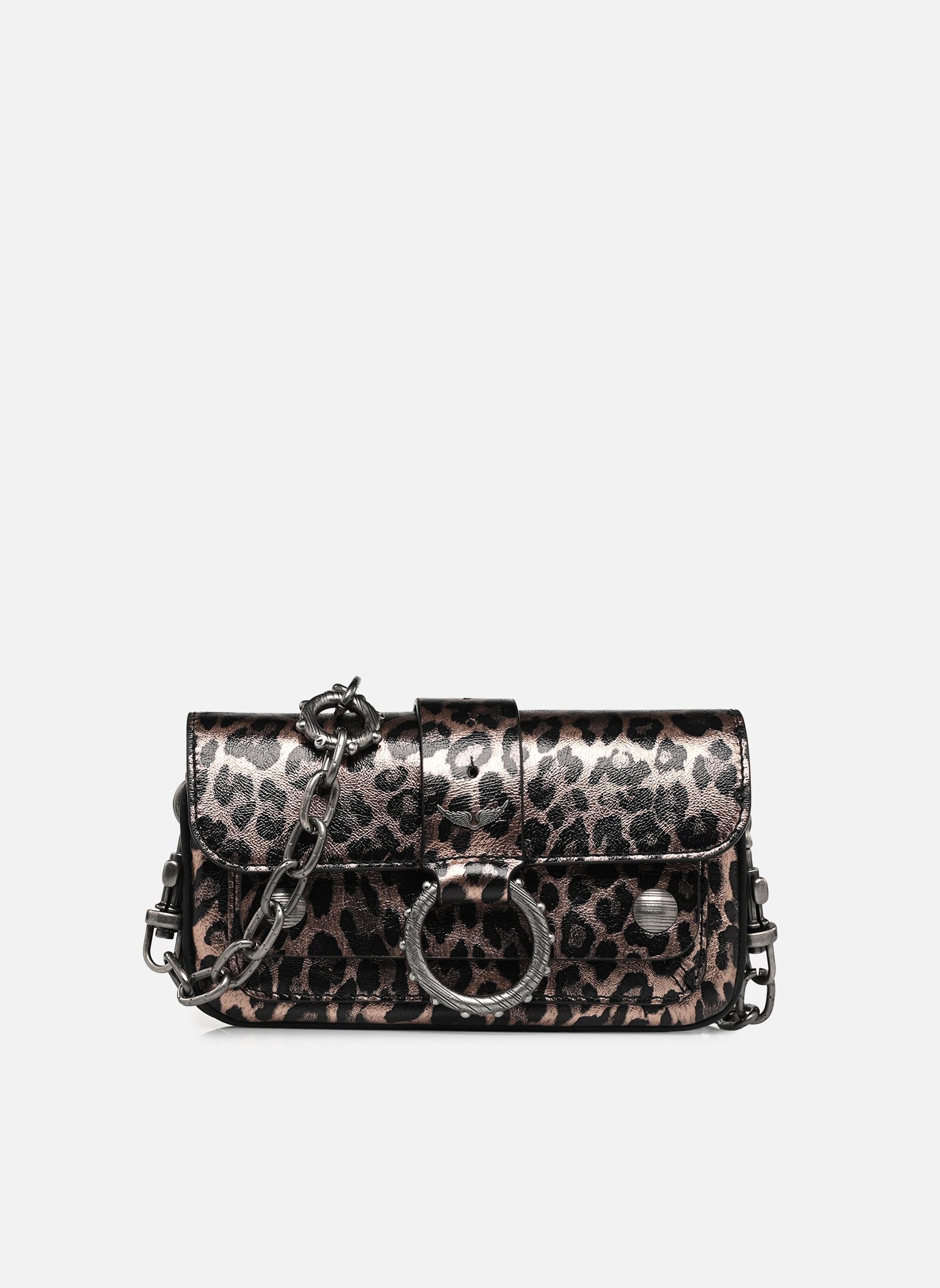 Schoudertassen KATE WALLET METAL LEO dames zilver Zadig & Voltaire Schoudertassen KATE WALLET METAL LEO dames zilver Silver
