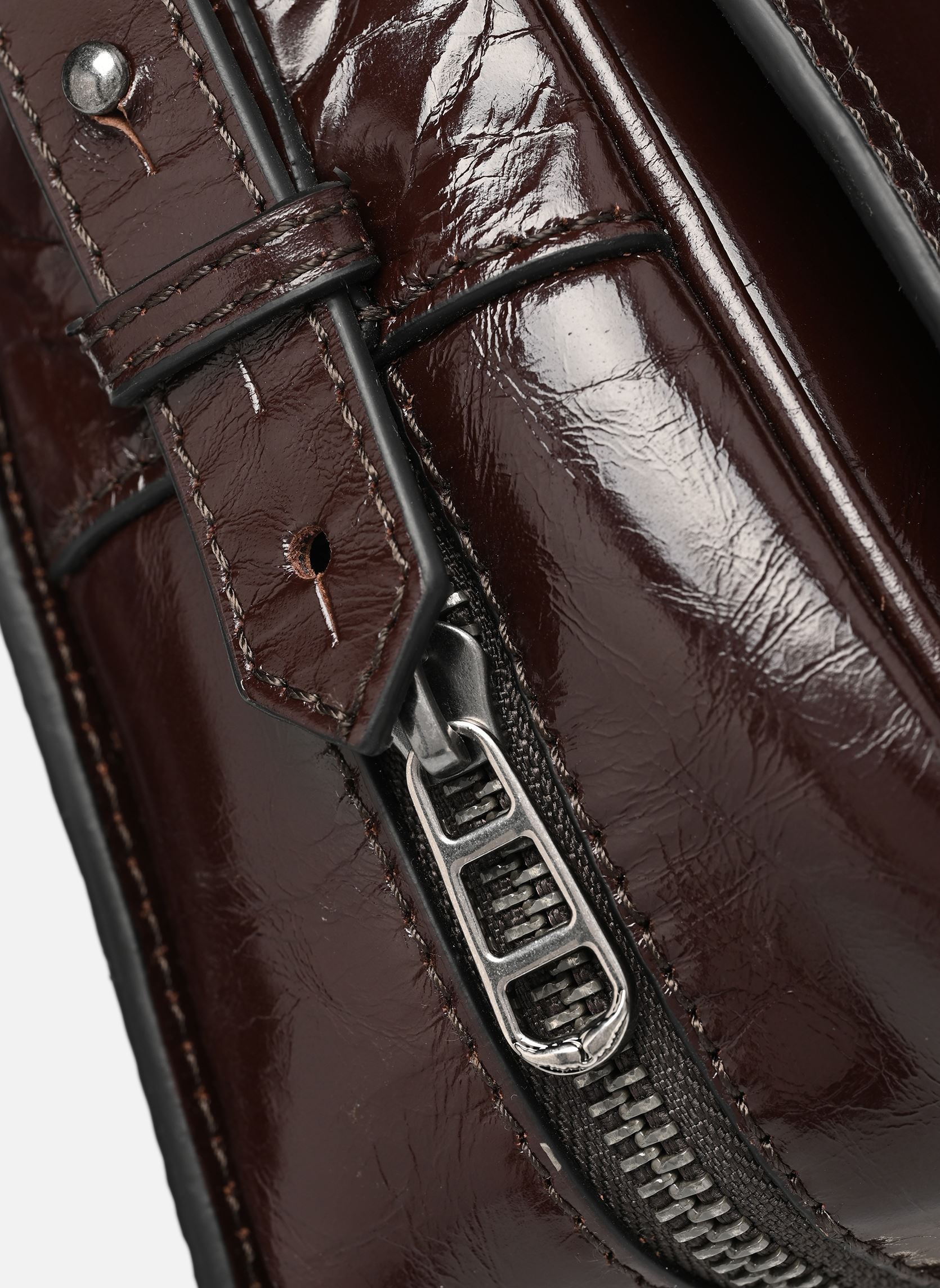 Umhängetaschen LE ZOUZOU VINTAGE PATENT damen braun Zadig & Voltaire Umhängetaschen LE ZOUZOU VINTAGE PATENT damen braun Brownie