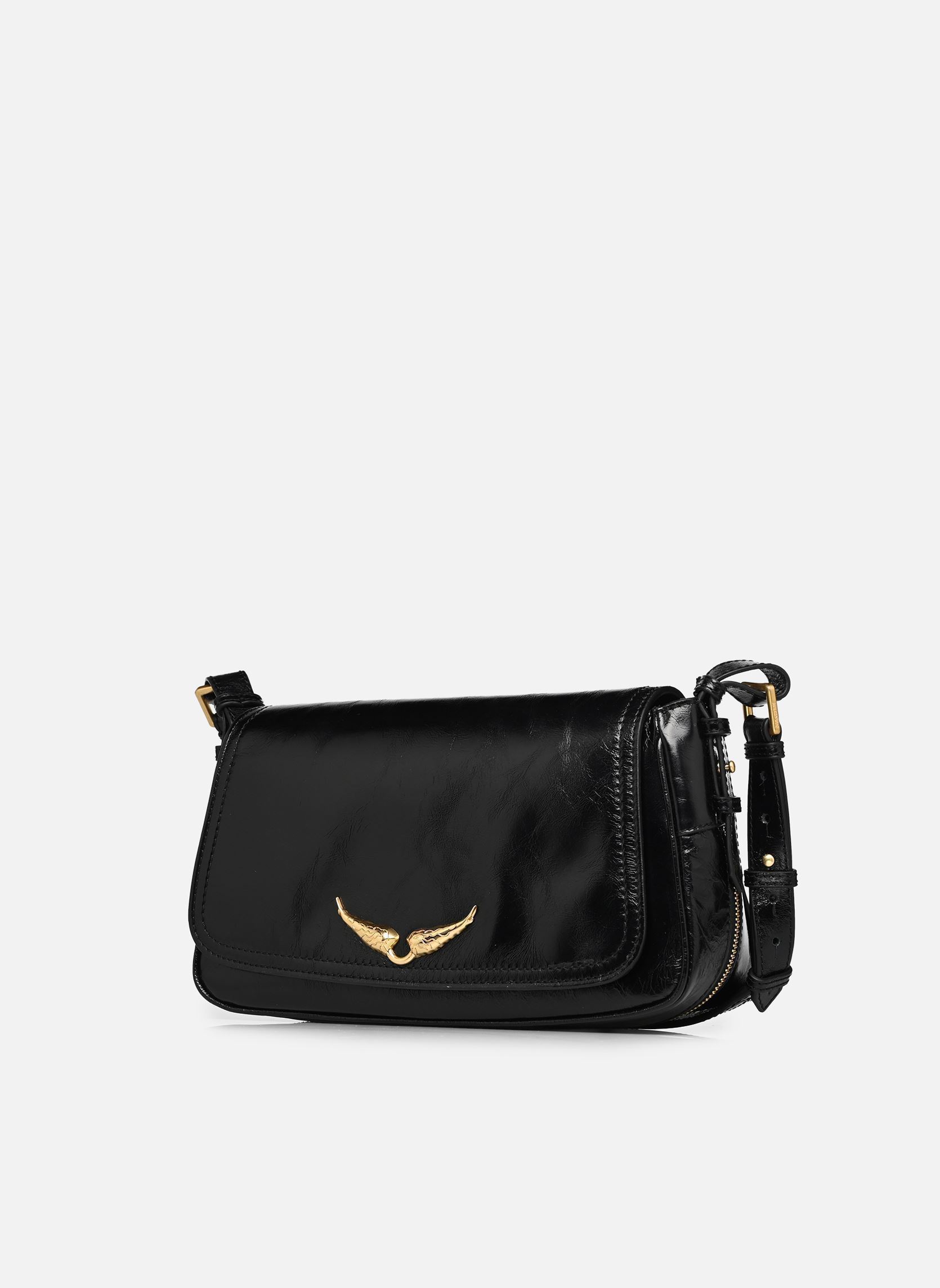 Umhängetaschen LE ZOUZOU VINTAGE PATENT damen schwarz Zadig & Voltaire Umhängetaschen LE ZOUZOU VINTAGE PATENT damen schwarz Black