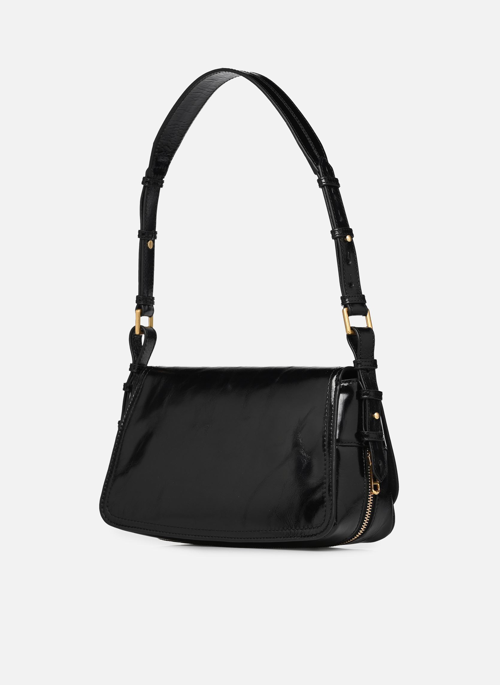 Umhängetaschen LE ZOUZOU VINTAGE PATENT damen schwarz Zadig & Voltaire Umhängetaschen LE ZOUZOU VINTAGE PATENT damen schwarz Black