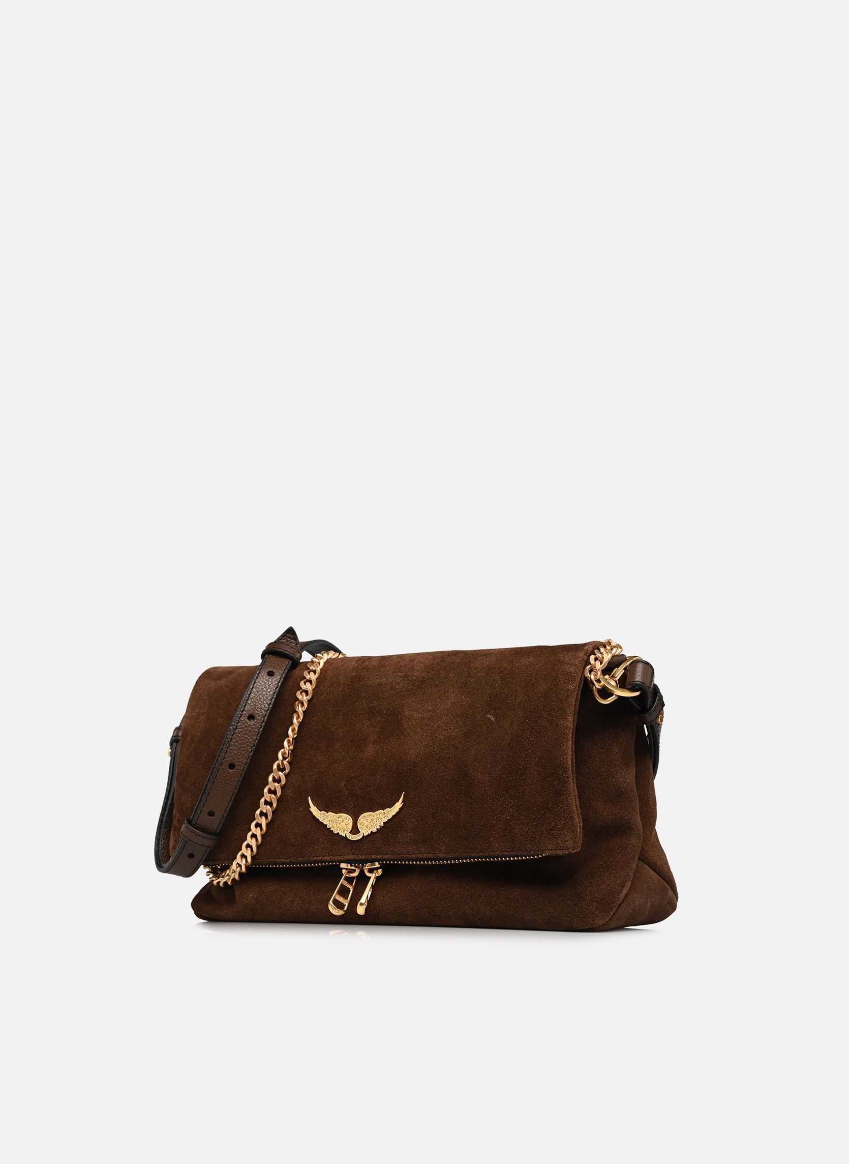 Schoudertassen ROCKY II SUEDE dames bruin Zadig & Voltaire Schoudertassen ROCKY II SUEDE dames bruin WOOD
