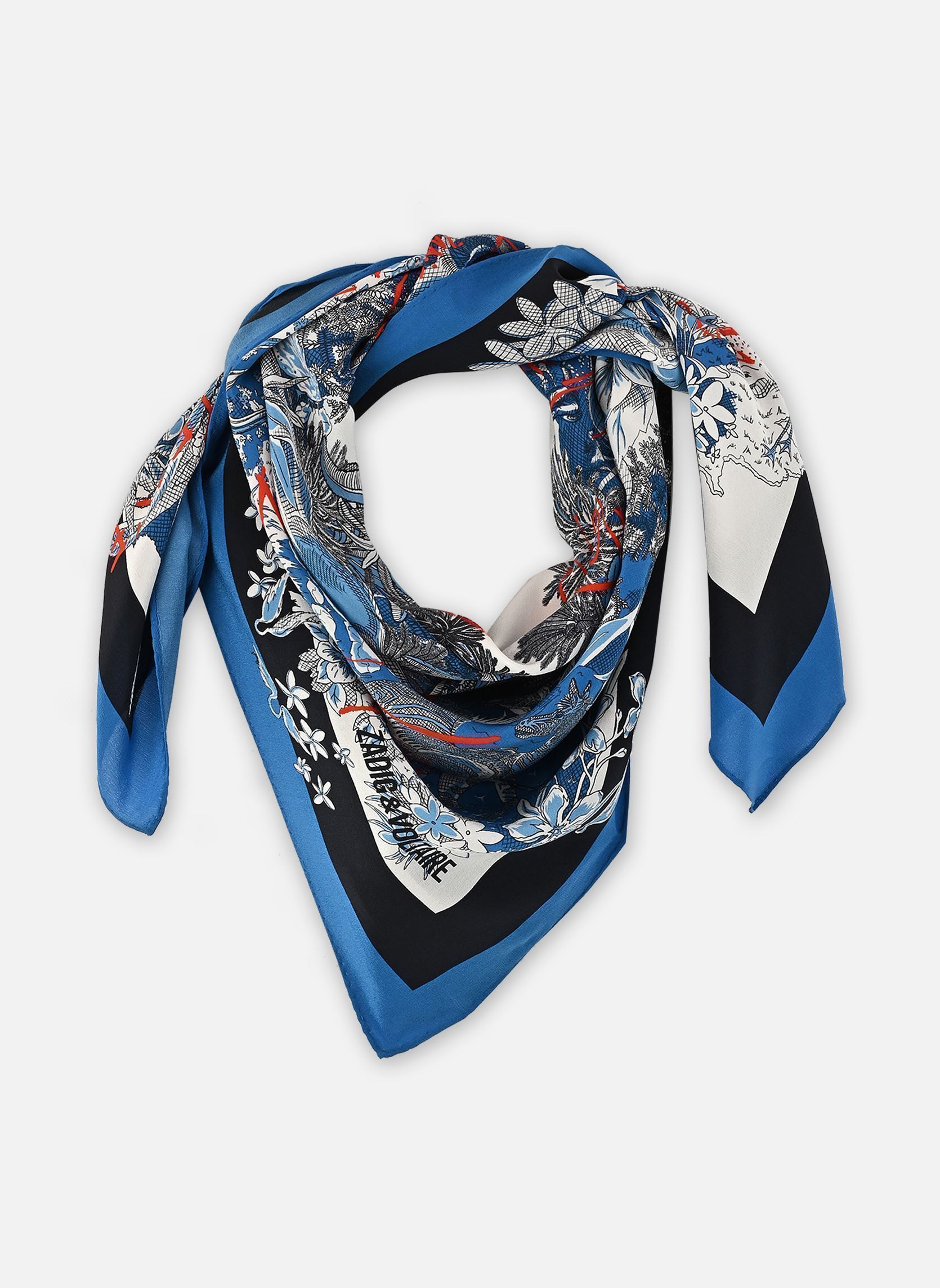 Halstücher BLONDIE 85 JUNGLE damen blau Zadig & Voltaire Halstücher BLONDIE 85 JUNGLE damen blau Sixtine