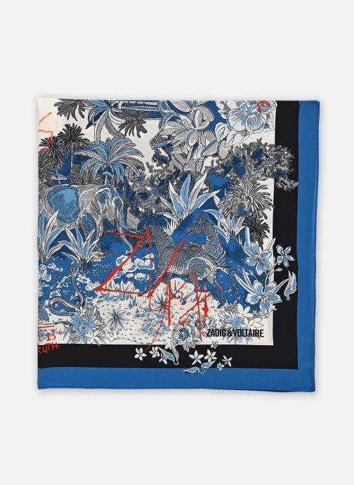 Zadig & Voltaire Foulards BLONDIE 85 JUNGLE femme bleu