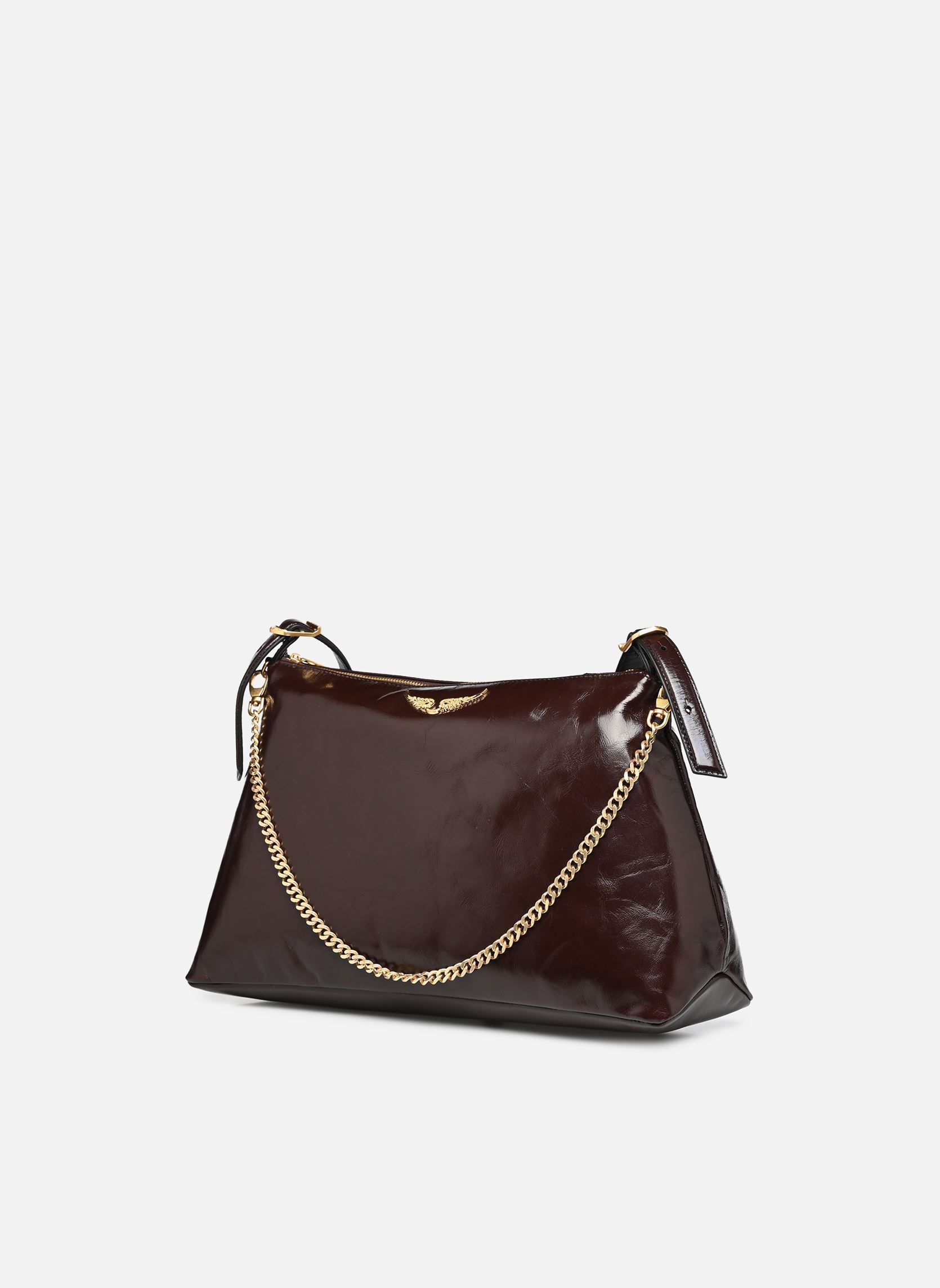 Umhängetaschen JIM VINTAGE PATENT damen braun Zadig & Voltaire Umhängetaschen JIM VINTAGE PATENT damen braun BROWNIE