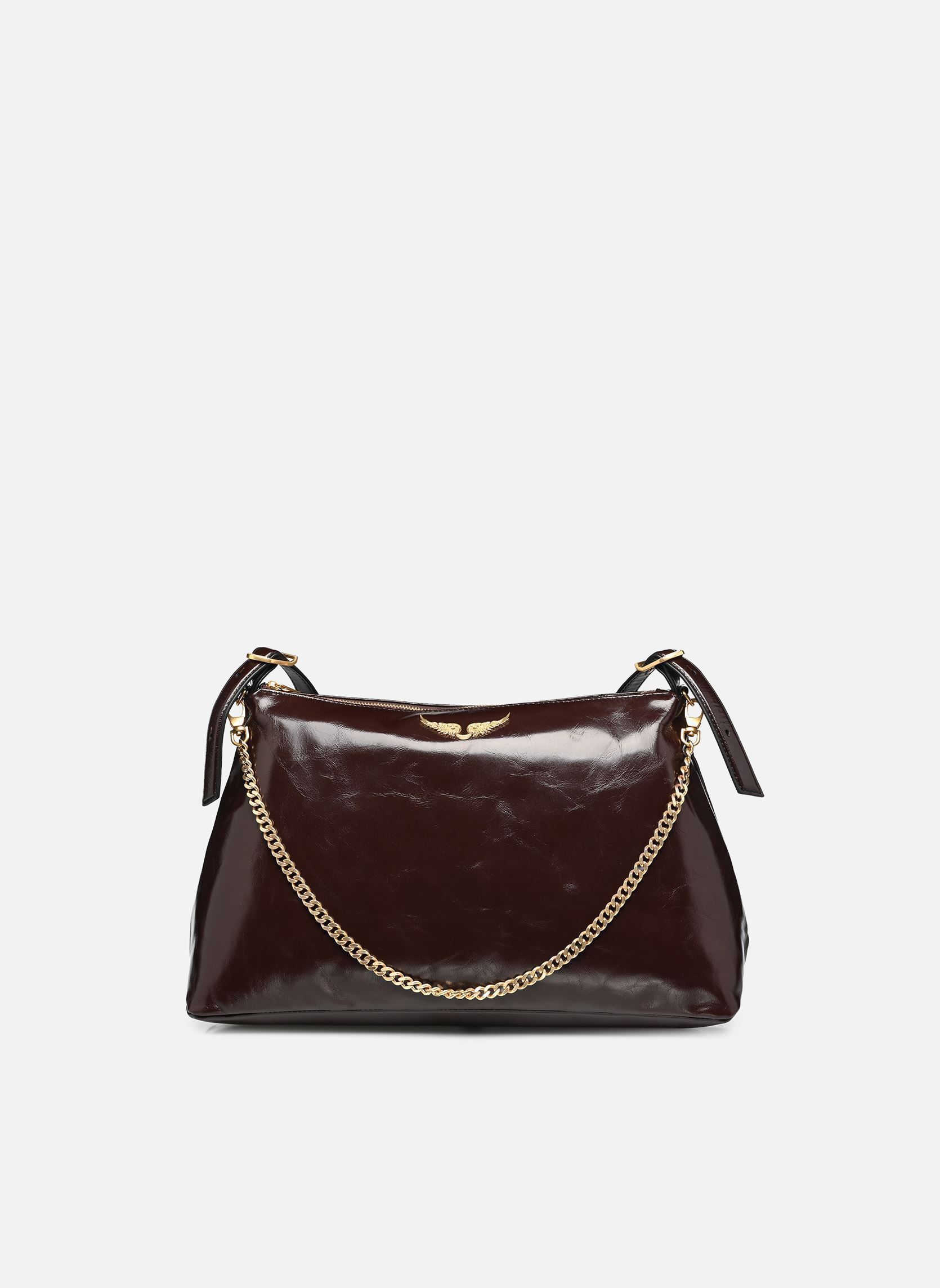 Umhängetaschen JIM VINTAGE PATENT damen braun Zadig & Voltaire Umhängetaschen JIM VINTAGE PATENT damen braun BROWNIE