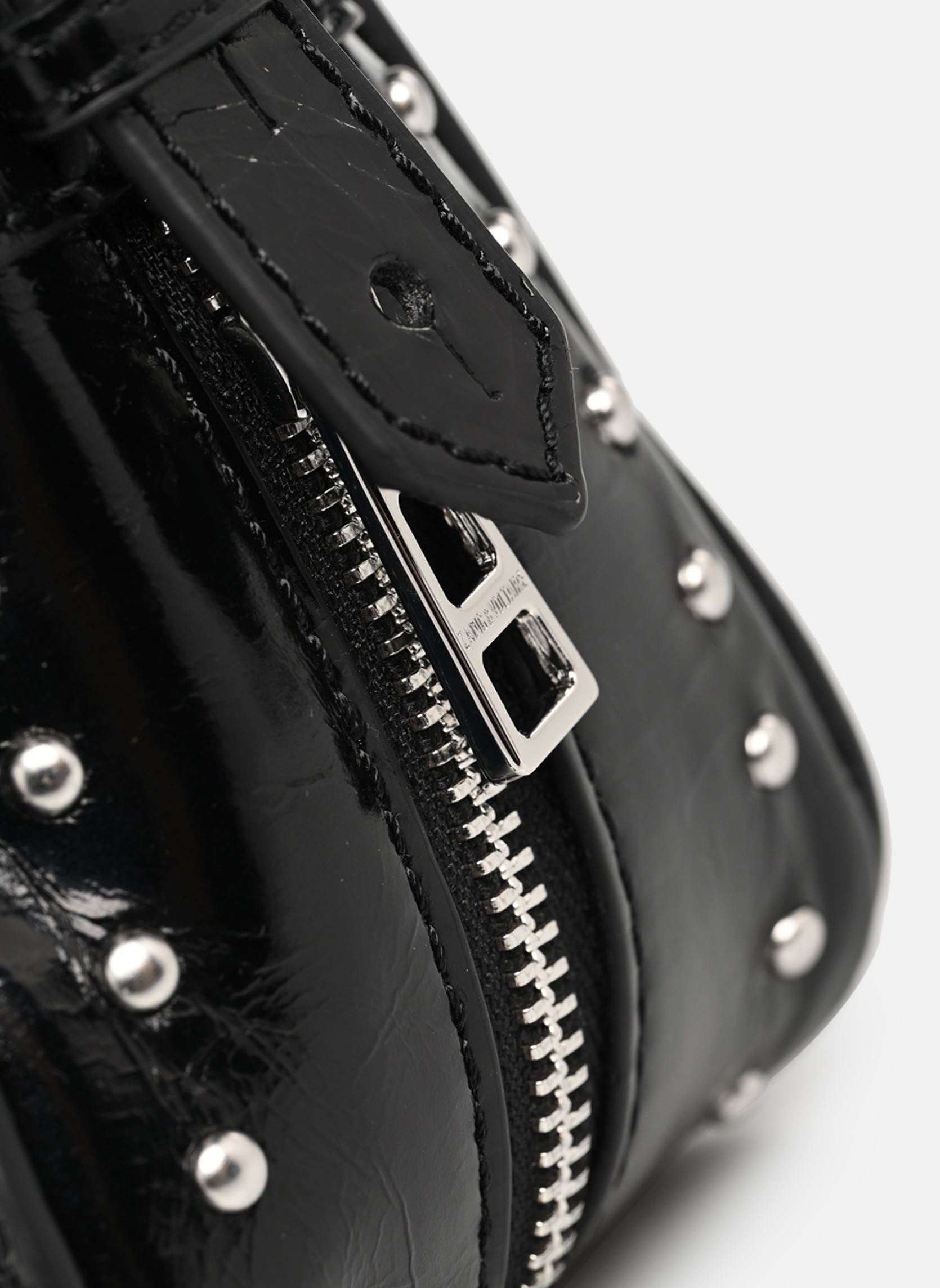 Schoudertassen LE ZOUZOU VINTAGE PATENT STUDS dames zwart Zadig & Voltaire Schoudertassen LE ZOUZOU VINTAGE PATENT STUDS dames zwart BLACK