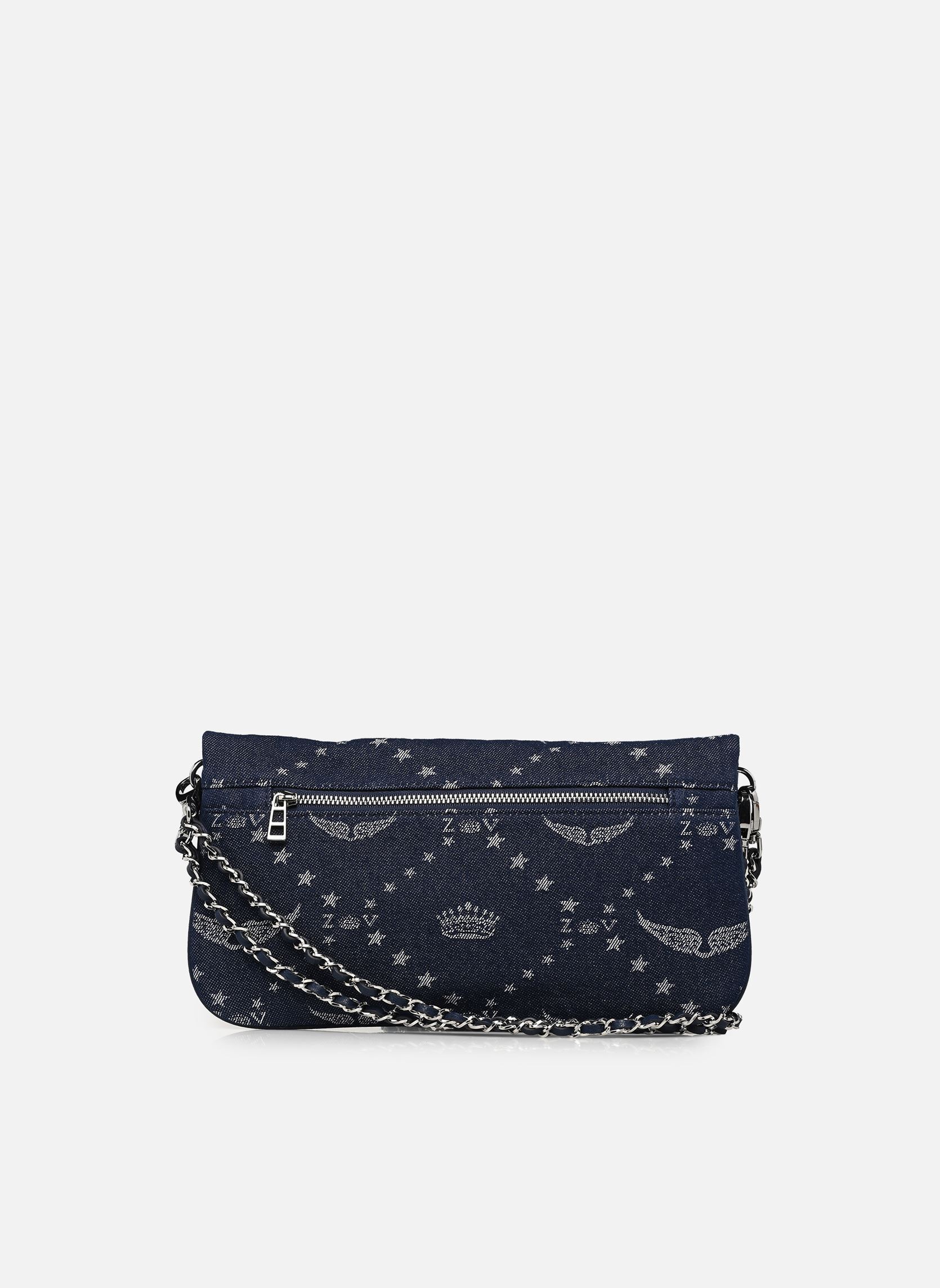 Sacs bandoulière ROCK DENIM MONOGRAM femme bleu Zadig & Voltaire Sacs bandoulière ROCK DENIM MONOGRAM femme bleu Silent