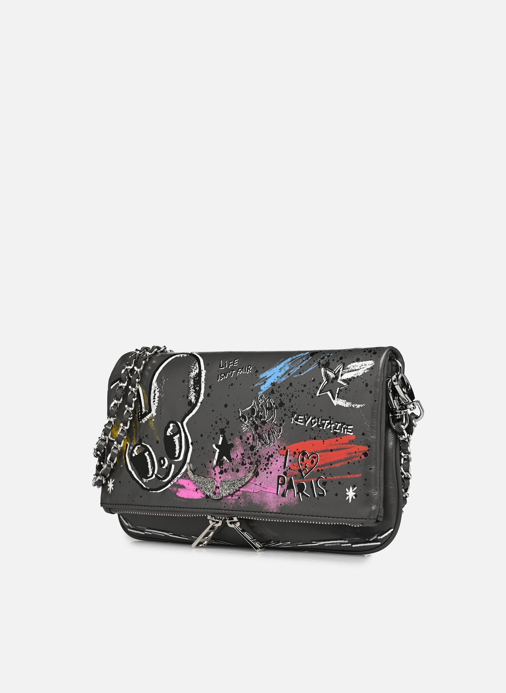 Sacs bandoulière ROCK HUMBERTO femme gris Zadig & Voltaire Sacs bandoulière ROCK HUMBERTO femme gris Road