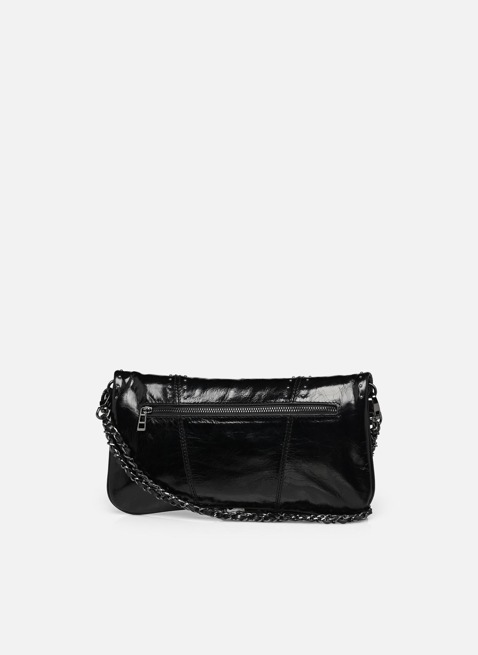 Sacs bandoulière ROCK VINTAGE PATENT STUDS femme noir Zadig & Voltaire Sacs bandoulière ROCK VINTAGE PATENT STUDS femme noir BLACK