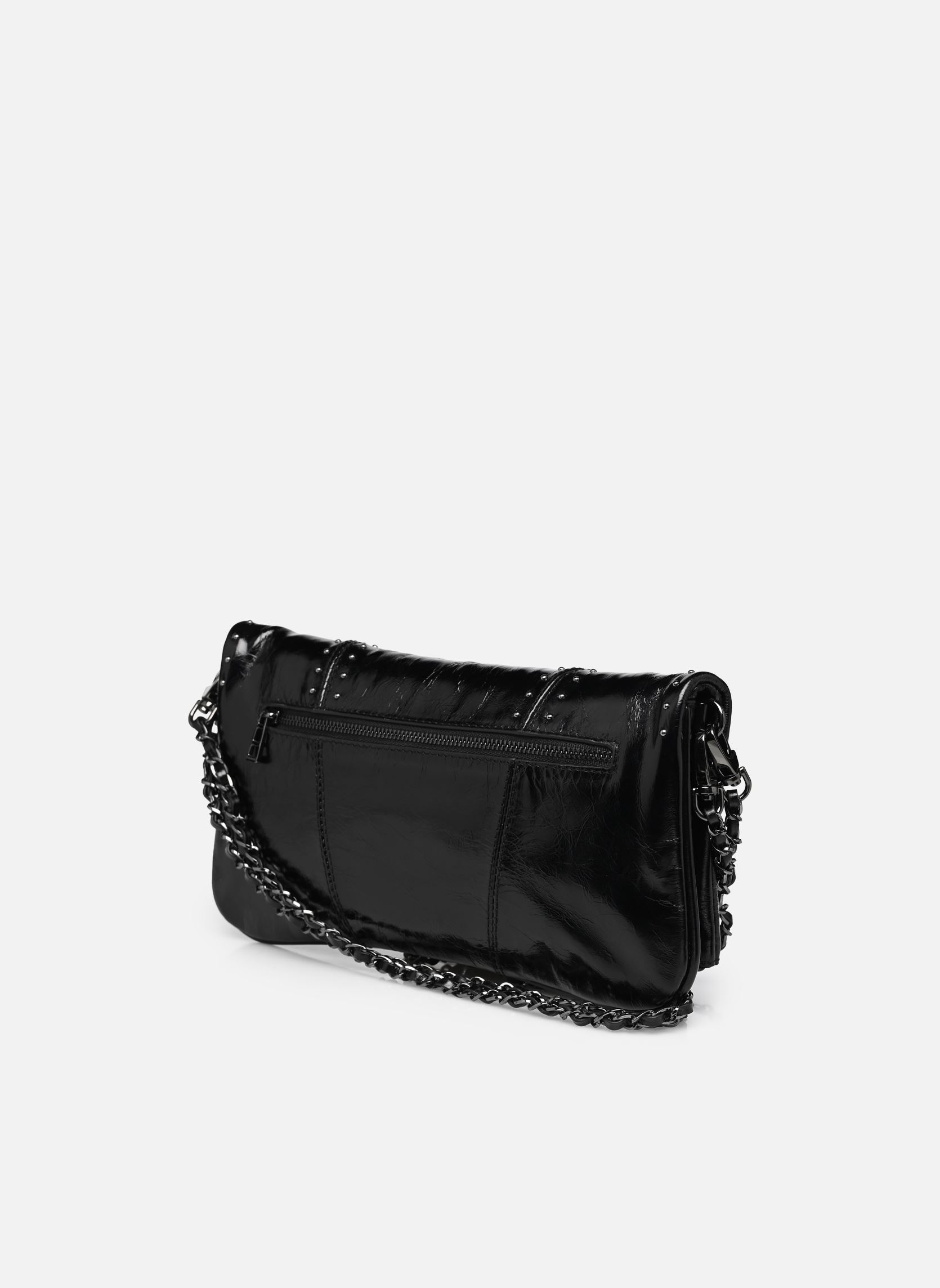 Sacs bandoulière ROCK VINTAGE PATENT STUDS femme noir Zadig & Voltaire Sacs bandoulière ROCK VINTAGE PATENT STUDS femme noir BLACK
