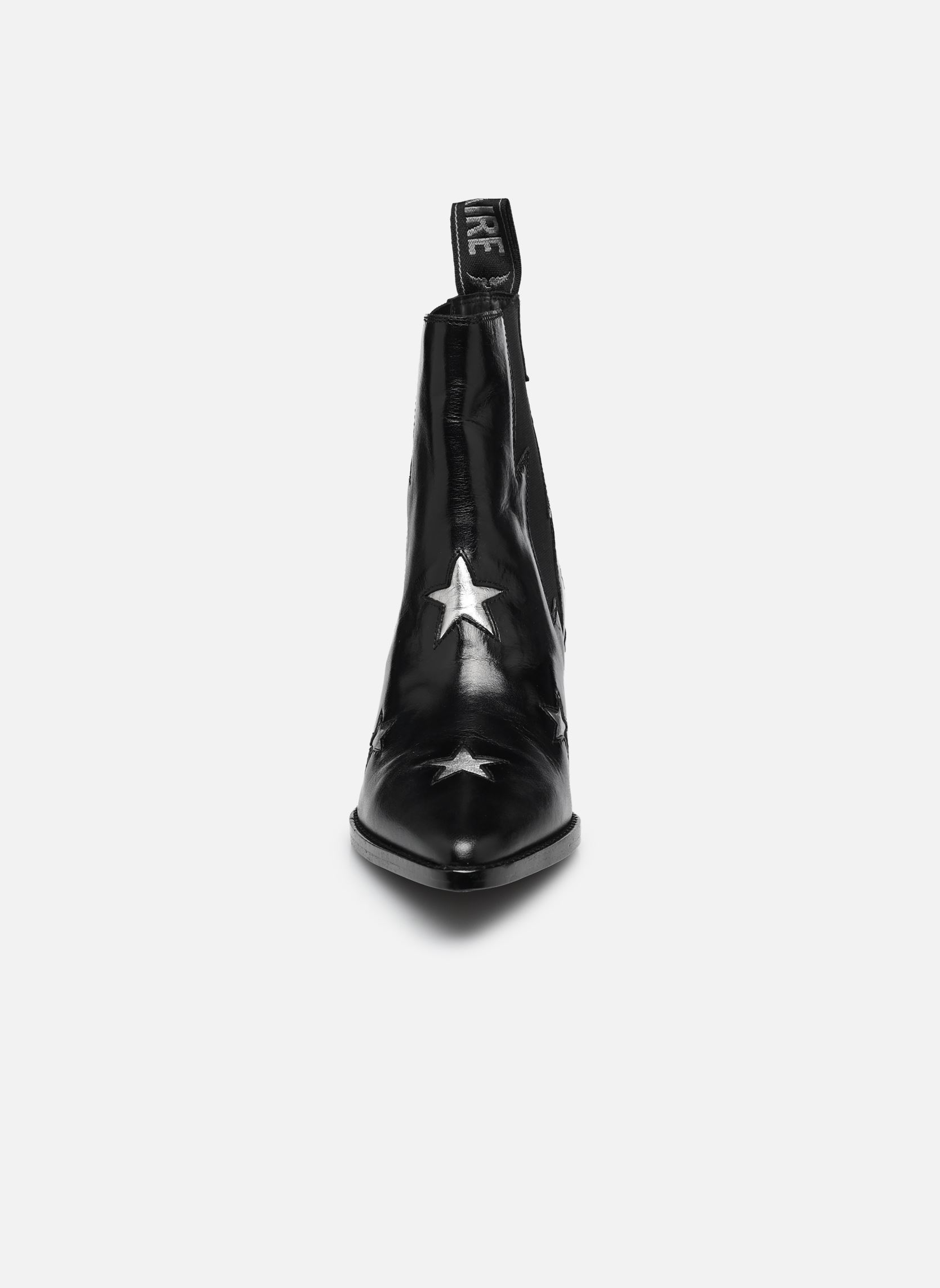 Cowboy-Stiefeletten TYLER STARS VINTAGE PATENT damen schwarz Zadig & Voltaire Cowboy-Stiefeletten TYLER STARS VINTAGE PATENT damen schwarz Black