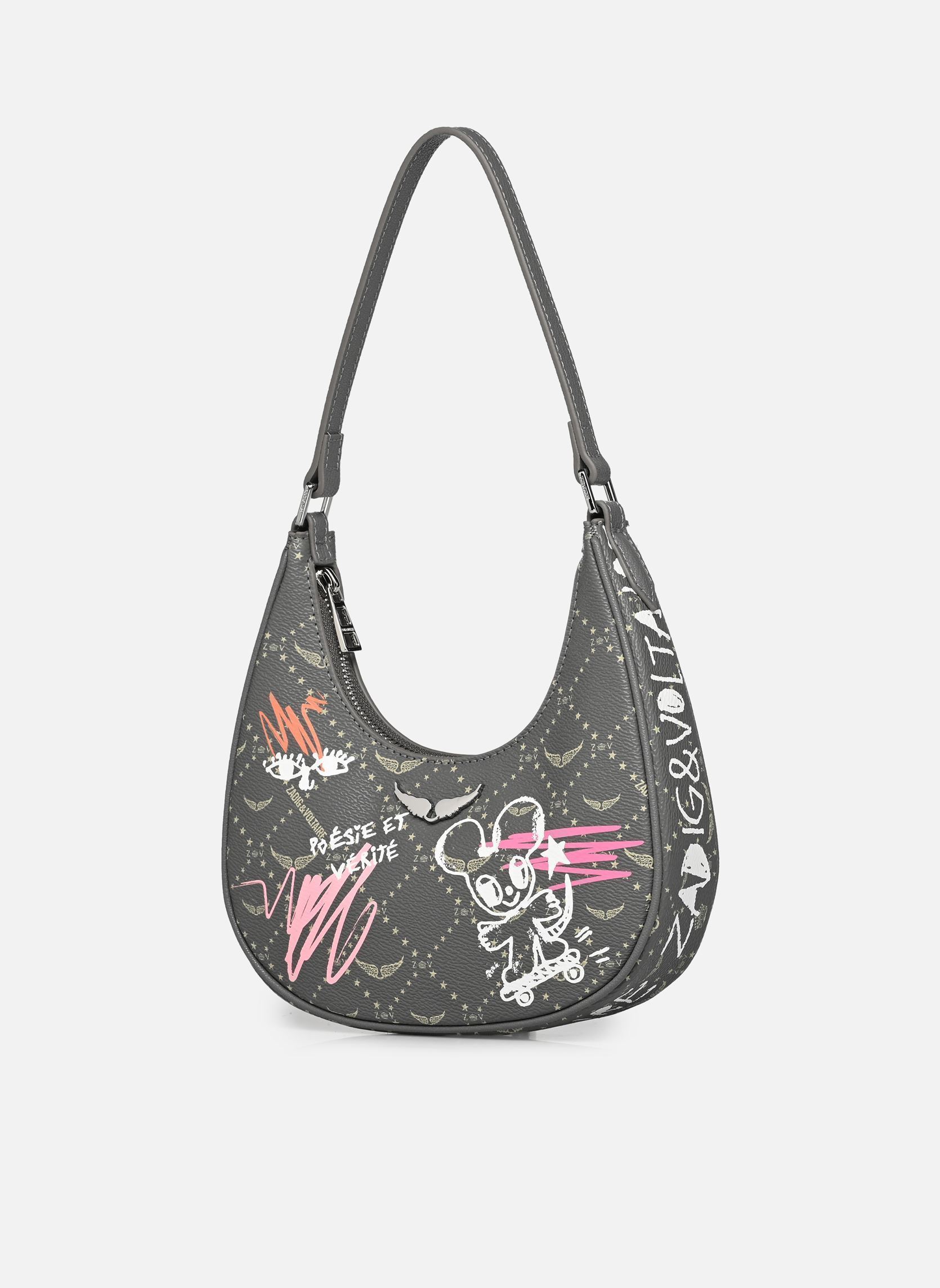 Umhängetaschen Z NIGHT OUT MONOGRAM TAG damen grau Zadig & Voltaire Umhängetaschen Z NIGHT OUT MONOGRAM TAG damen grau Road
