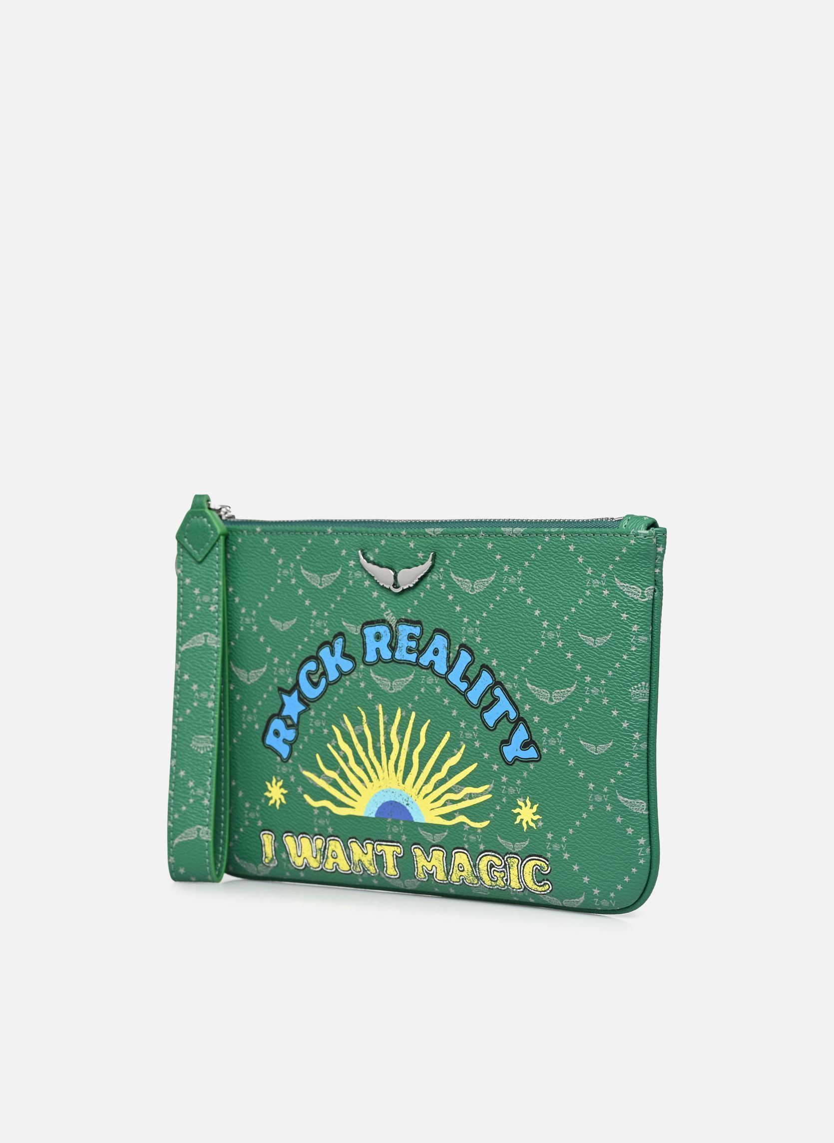Pochettes Z POUCH MONOGRAM TAG femme vert Zadig & Voltaire Pochettes Z POUCH MONOGRAM TAG femme vert Epic
