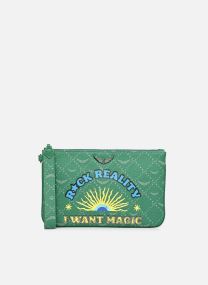 Pochettes Z POUCH MONOGRAM TAG femme vert Zadig & Voltaire Pochettes Z POUCH MONOGRAM TAG femme vert Epic