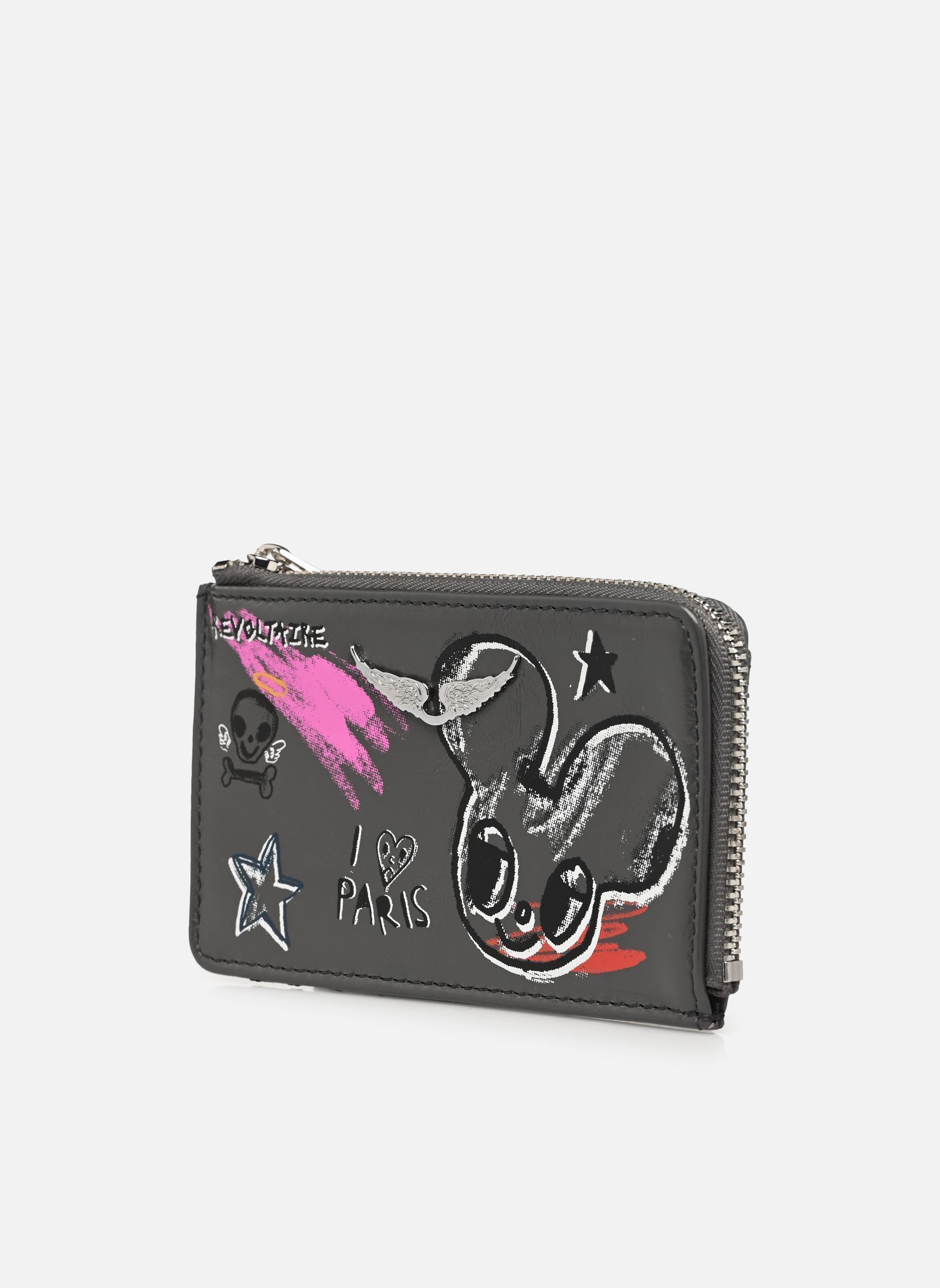 Porte-cartes ZV CARD HUMBERTO femme gris Zadig & Voltaire Porte-cartes ZV CARD HUMBERTO femme gris Road