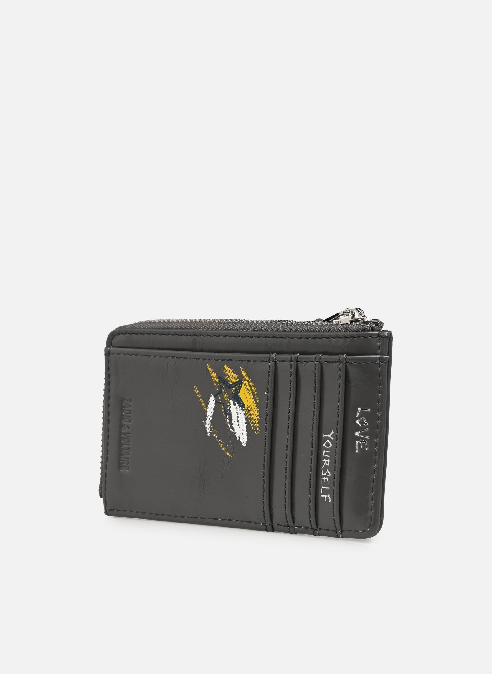 Porte-cartes ZV CARD HUMBERTO femme gris Zadig & Voltaire Porte-cartes ZV CARD HUMBERTO femme gris Road