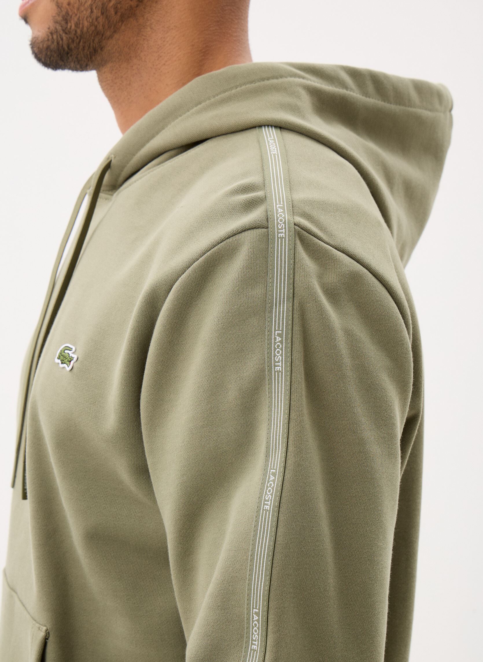 Sweats à capuche Sweatshirt SH0884 homme vert Lacoste Sweats à capuche Sweatshirt SH0884 homme vert KAKI