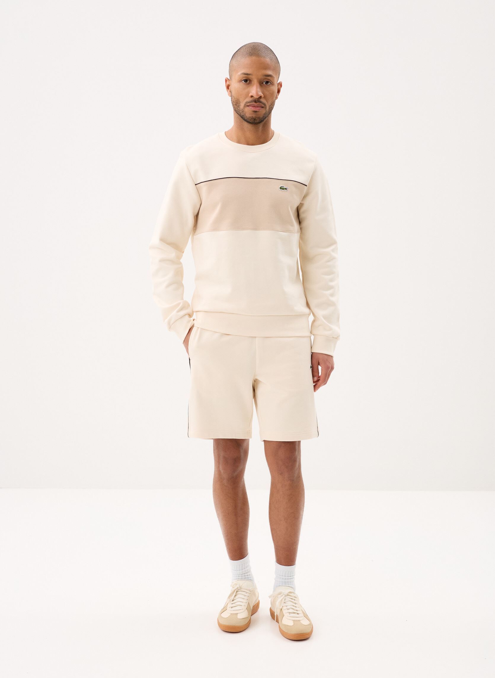 Sweatshirts Sweatshirt SH0887 heren wit Lacoste Sweatshirts Sweatshirt SH0887 heren wit LAPONIE/LIONNE