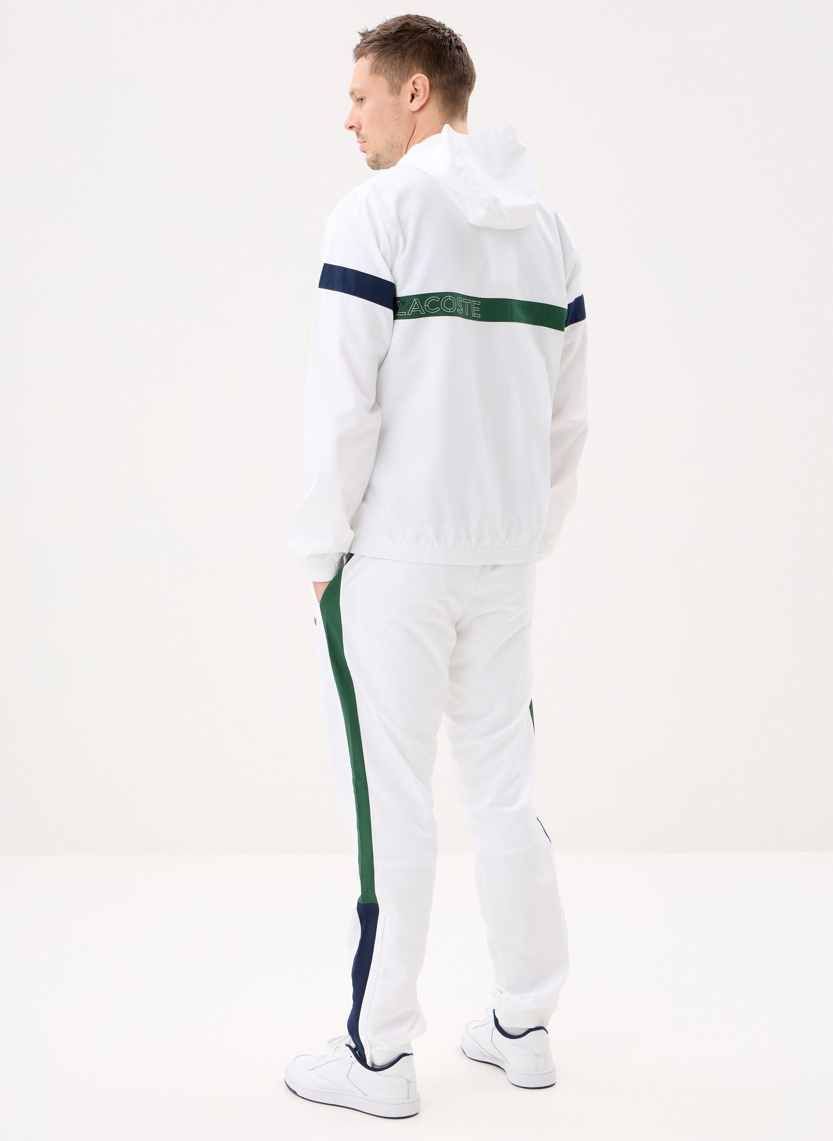 Trainingsanzüge Ensemble de survêtement WH0219 herren weiß Lacoste Trainingsanzüge Ensemble de survêtement WH0219 herren weiß BLANC/VERT