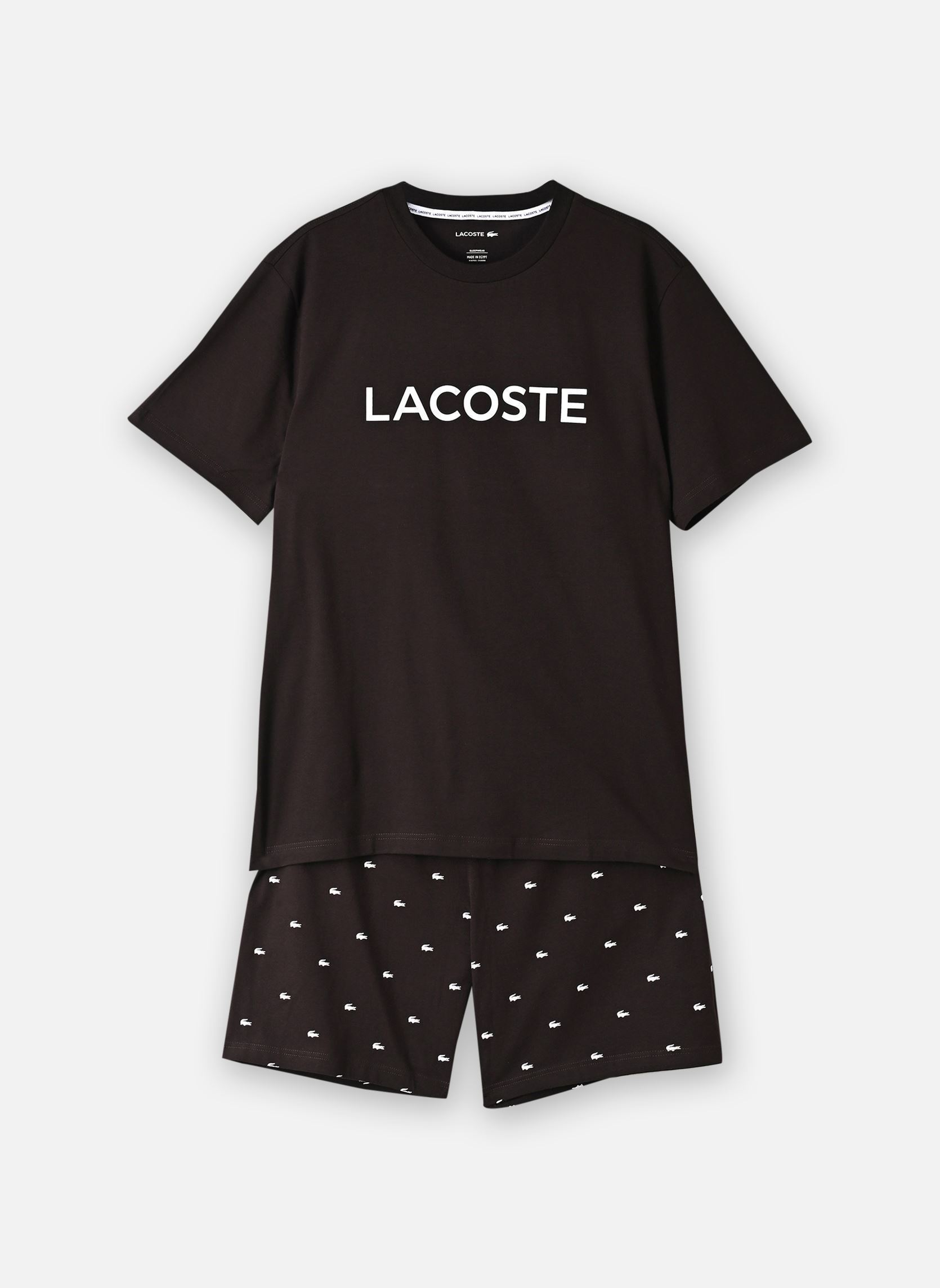 Ensembles de survêtement Pyjamas Set 4H2755 homme noir Lacoste Ensembles de survêtement Pyjamas Set 4H2755 homme noir BUFFLE/BLANC