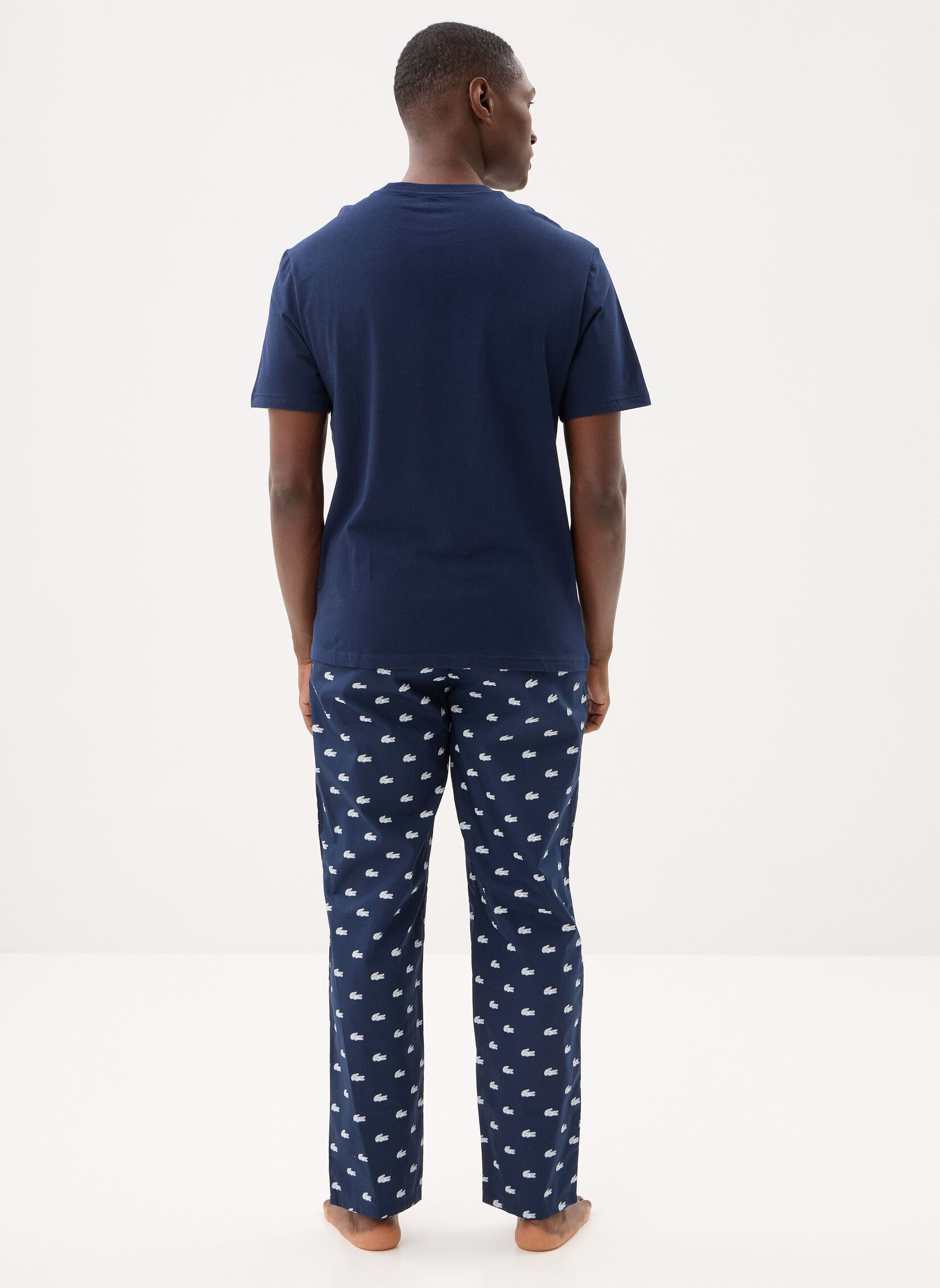 Trainingspakken Pyjamas Set 4H2755 heren blauw Lacoste Trainingspakken Pyjamas Set 4H2755 heren blauw MARINE/BLANC