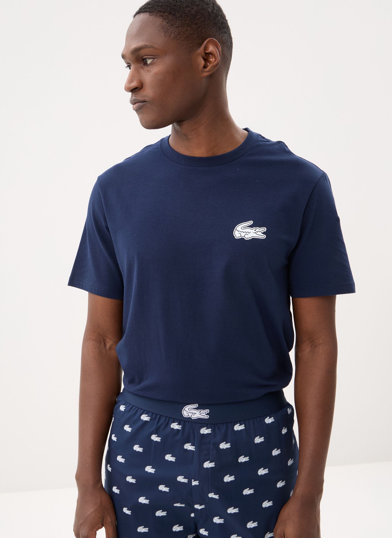 Trainingspakken Pyjamas Set 4H2755 heren blauw Lacoste Trainingspakken Pyjamas Set 4H2755 heren blauw MARINE/BLANC