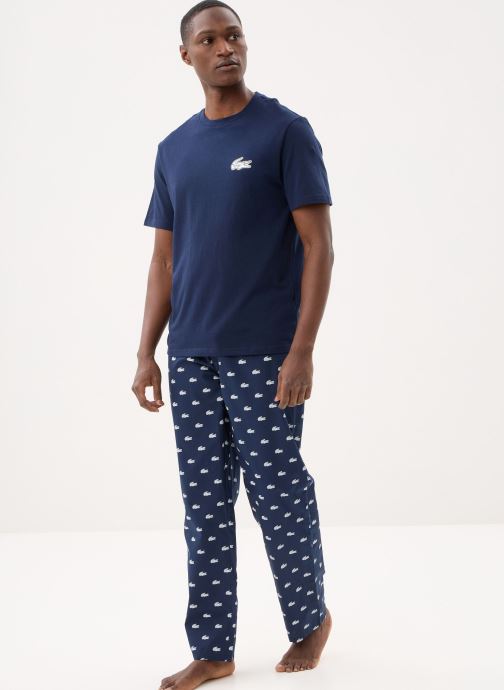 Lacoste Trainingsanzüge Pyjamas Set 4H2755 herren blau