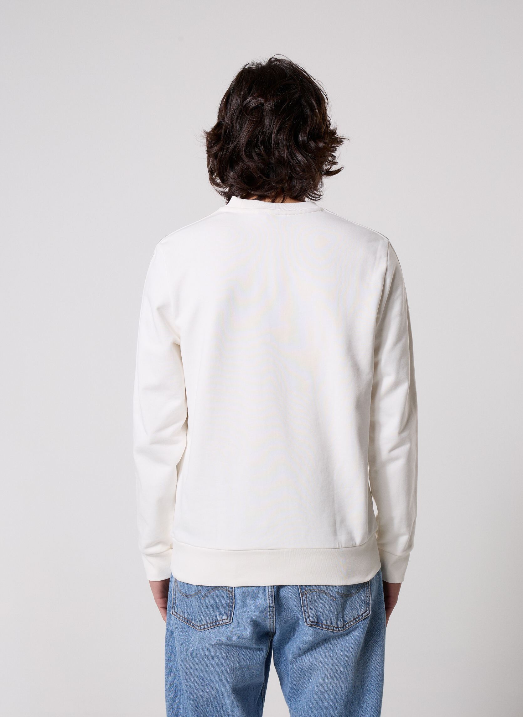 Sweatshirts Sweatshirt SH0891 heren beige Lacoste Sweatshirts Sweatshirt SH0891 heren beige Farine