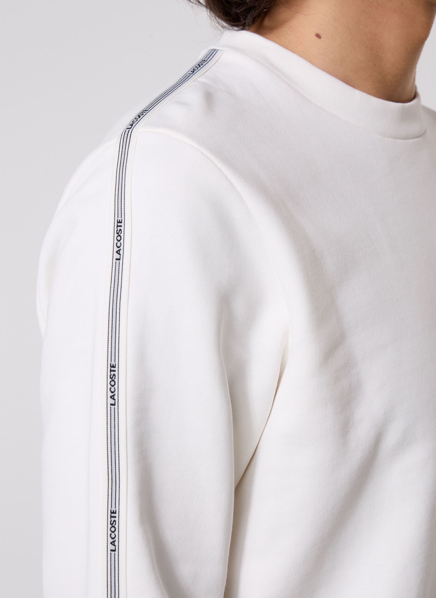 Sweatshirts Sweatshirt SH0891 heren beige Lacoste Sweatshirts Sweatshirt SH0891 heren beige Farine