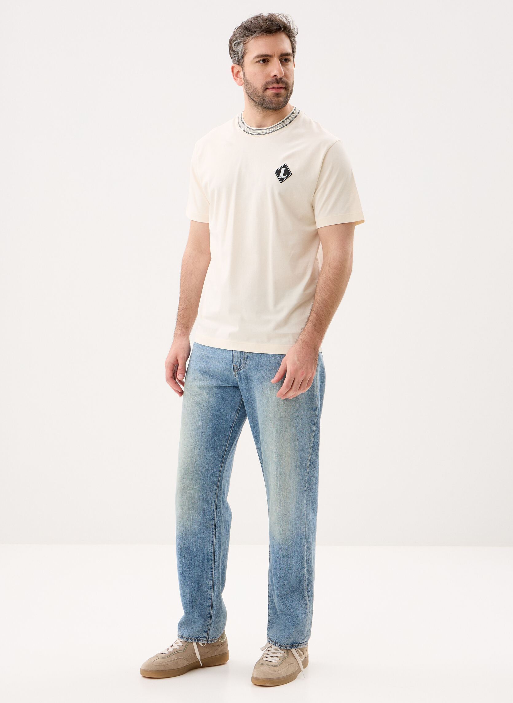 Tee-shirts Tee-Shirt TH0718 homme blanc Lacoste Tee-shirts Tee-Shirt TH0718 homme blanc Laponie