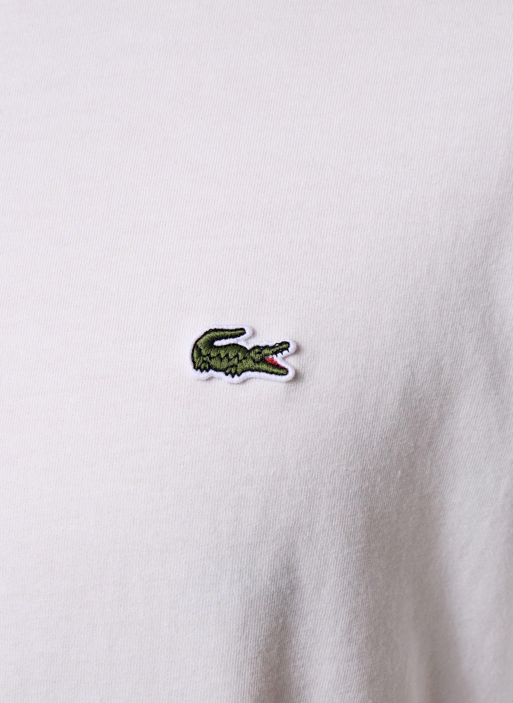 Tee-shirts manches courtes Tee-Shirt TH0888 homme blanc Lacoste Tee-shirts manches courtes Tee-Shirt TH0888 homme blanc FARINE