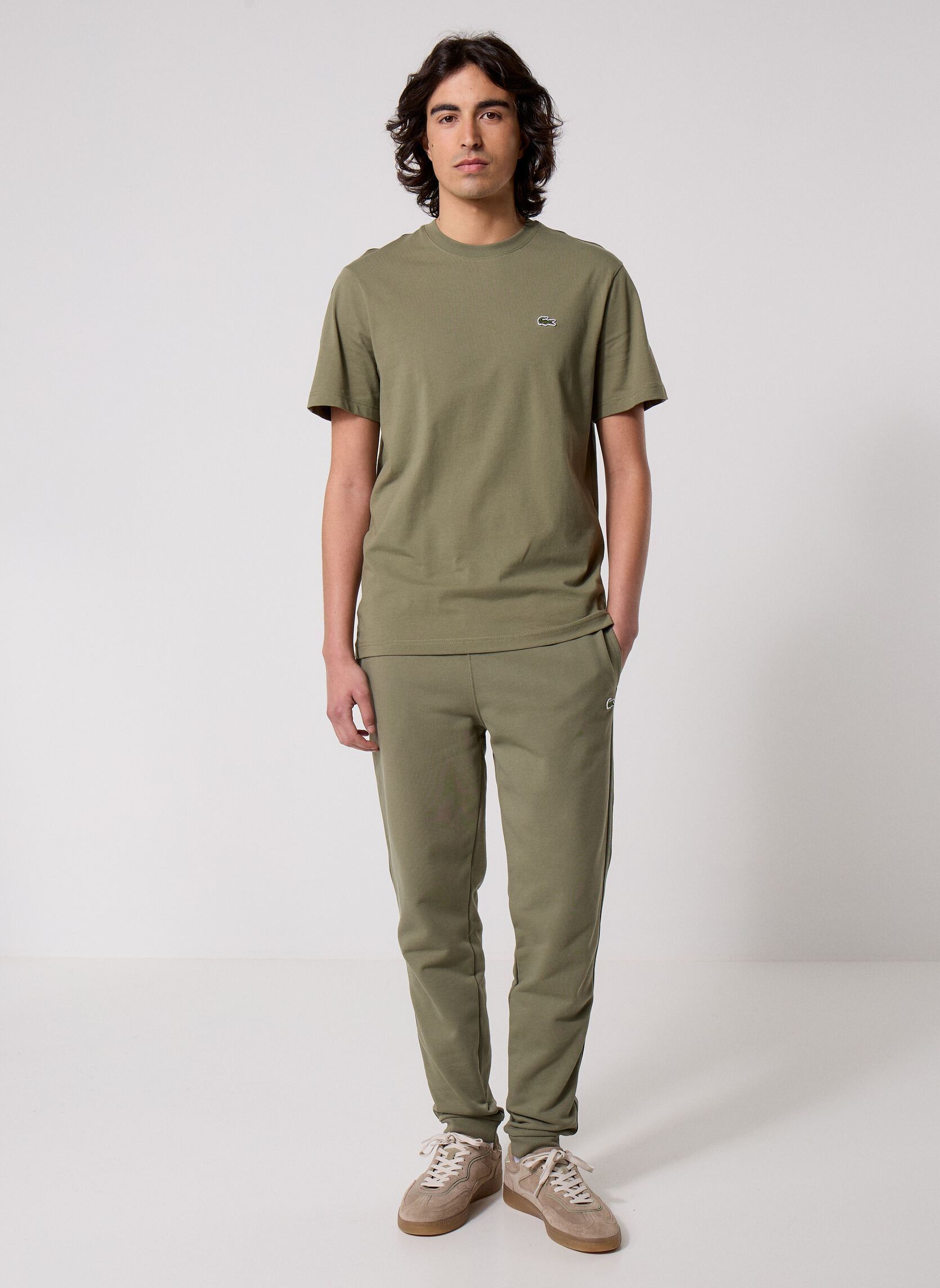 Tee-shirts manches courtes Tee-Shirt TH0888 homme vert Lacoste Tee-shirts manches courtes Tee-Shirt TH0888 homme vert KAKI