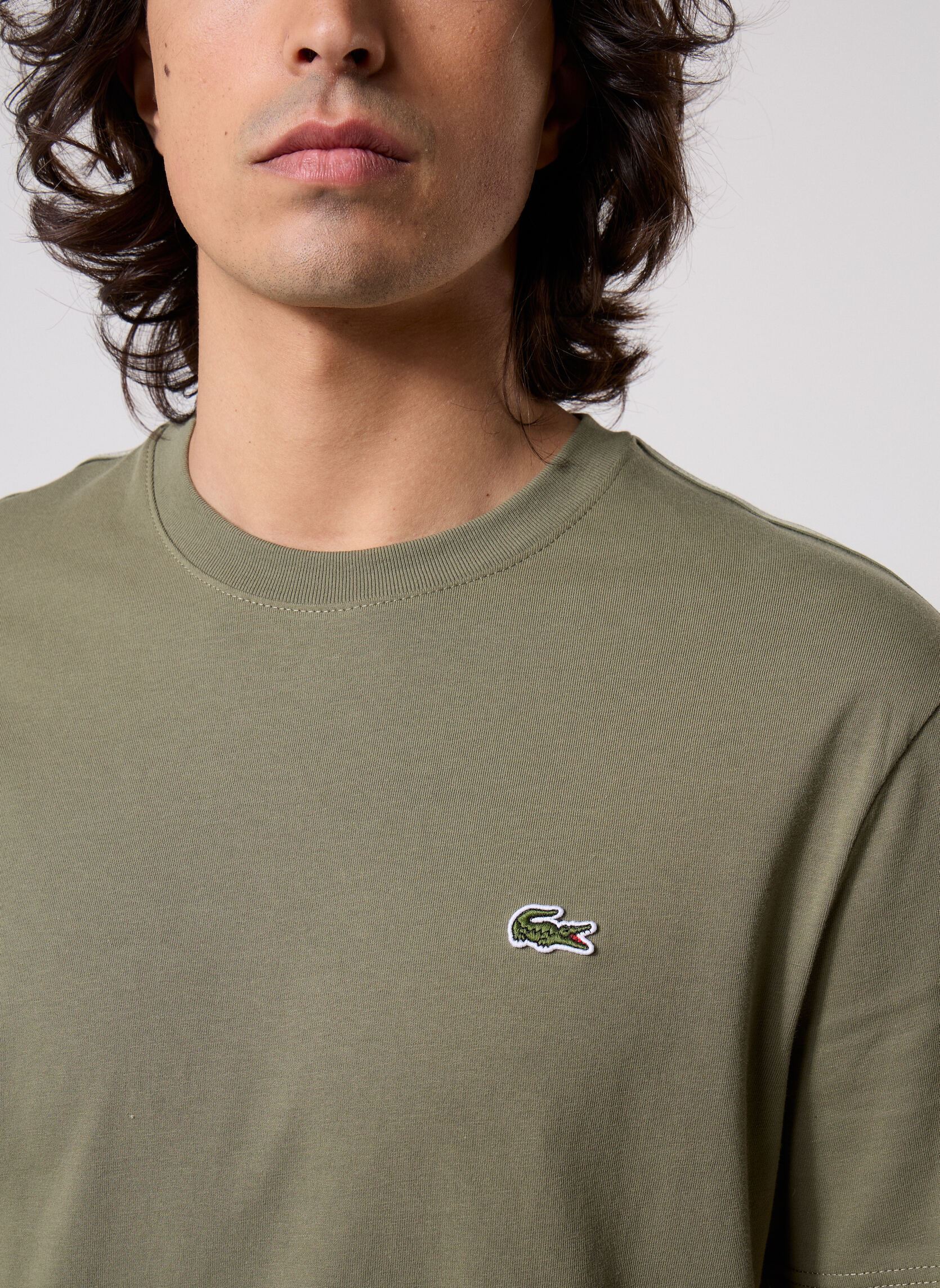 Tee-shirts manches courtes Tee-Shirt TH0888 homme vert Lacoste Tee-shirts manches courtes Tee-Shirt TH0888 homme vert KAKI