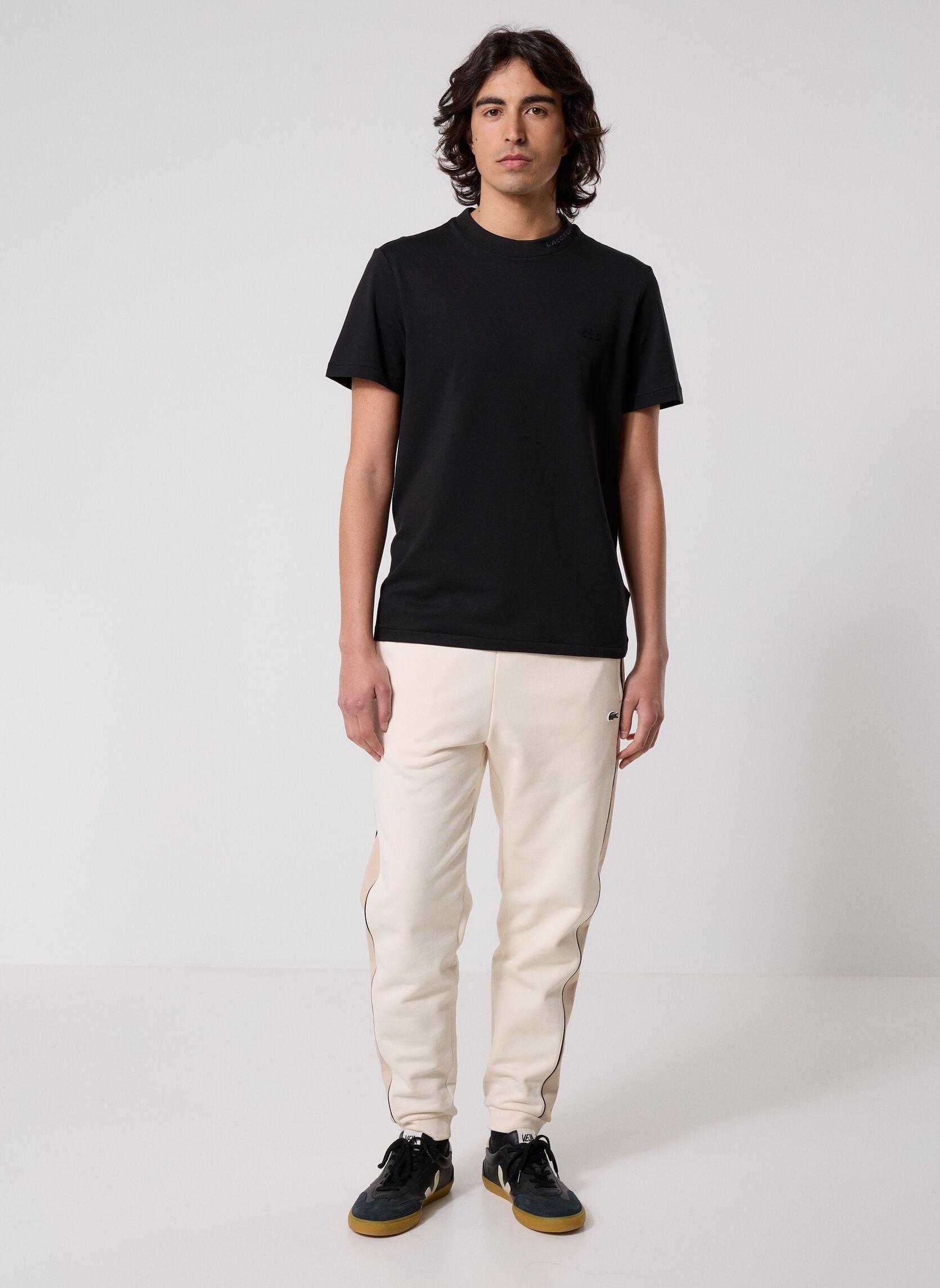 Tee-shirts manches courtes Tee-Shirt TH5060 homme noir Lacoste Tee-shirts manches courtes Tee-Shirt TH5060 homme noir NOIR