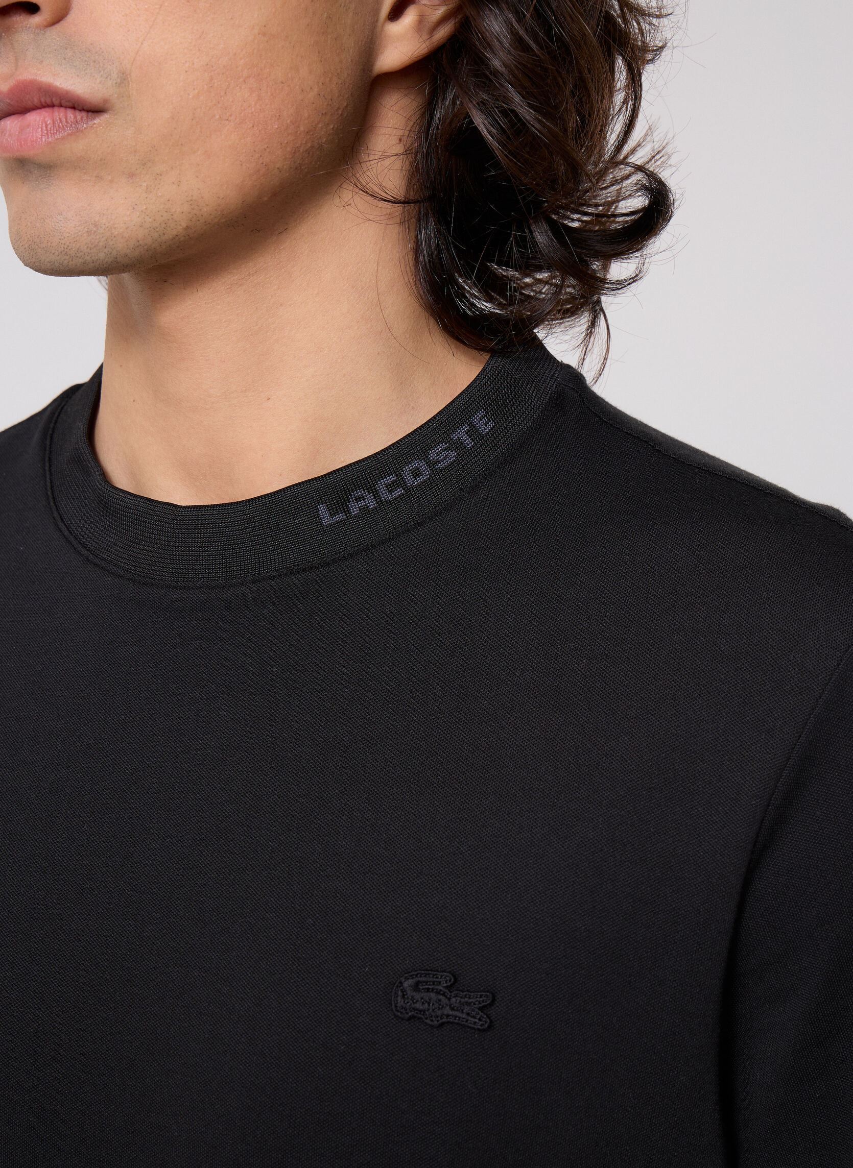 Tee-shirts manches courtes Tee-Shirt TH5060 homme noir Lacoste Tee-shirts manches courtes Tee-Shirt TH5060 homme noir NOIR