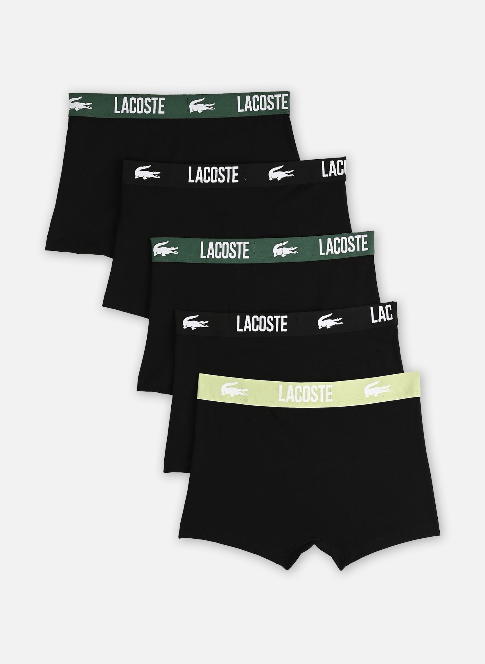 Unterhosen Boxer 5H9305 herren schwarz Lacoste Unterhosen Boxer 5H9305 herren schwarz Noir/Vert-Bouleau 10H-Noir