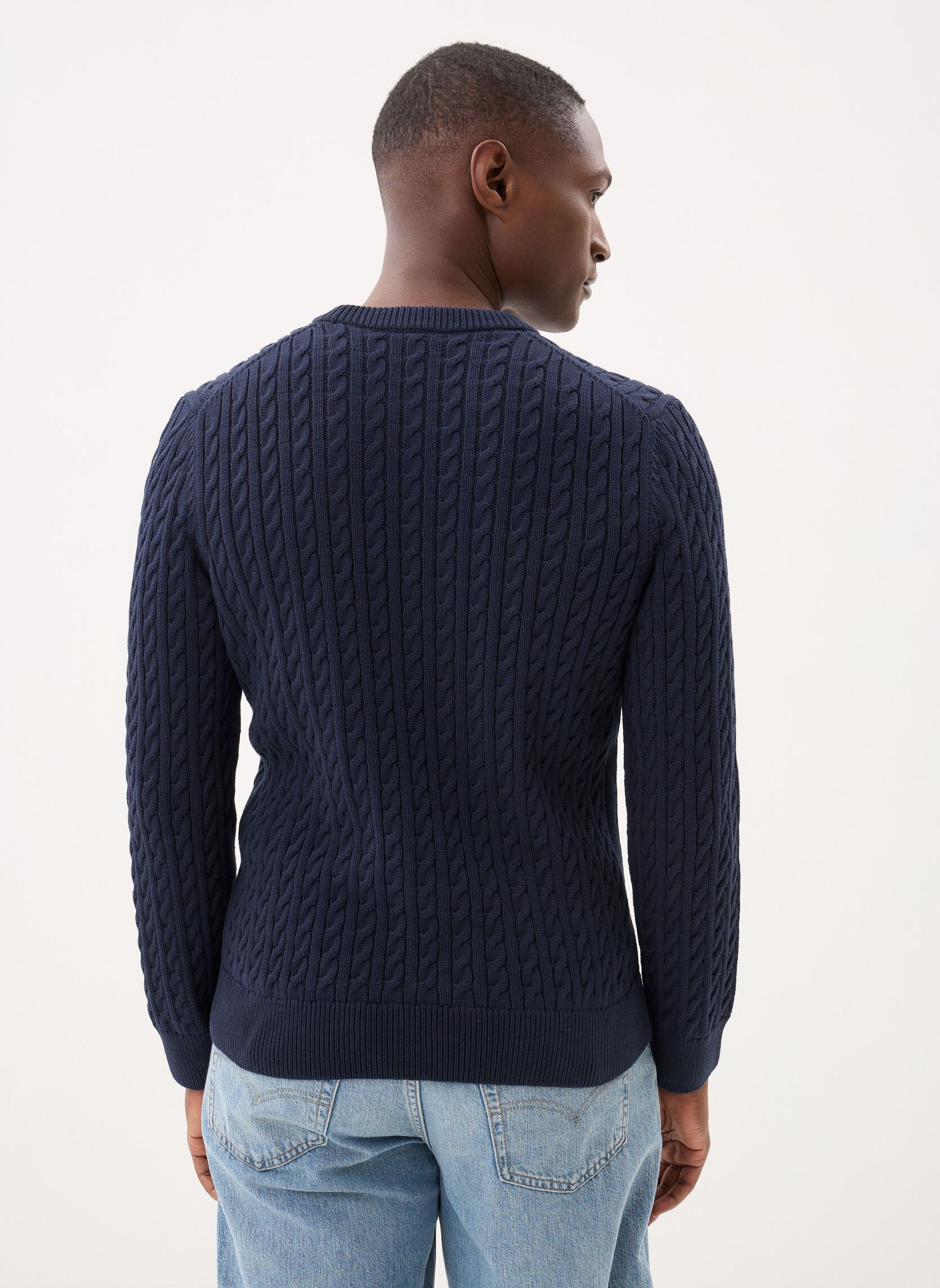 Pulls Sweater AH7627 homme bleu Lacoste Pulls Sweater AH7627 homme bleu Marine/Vert