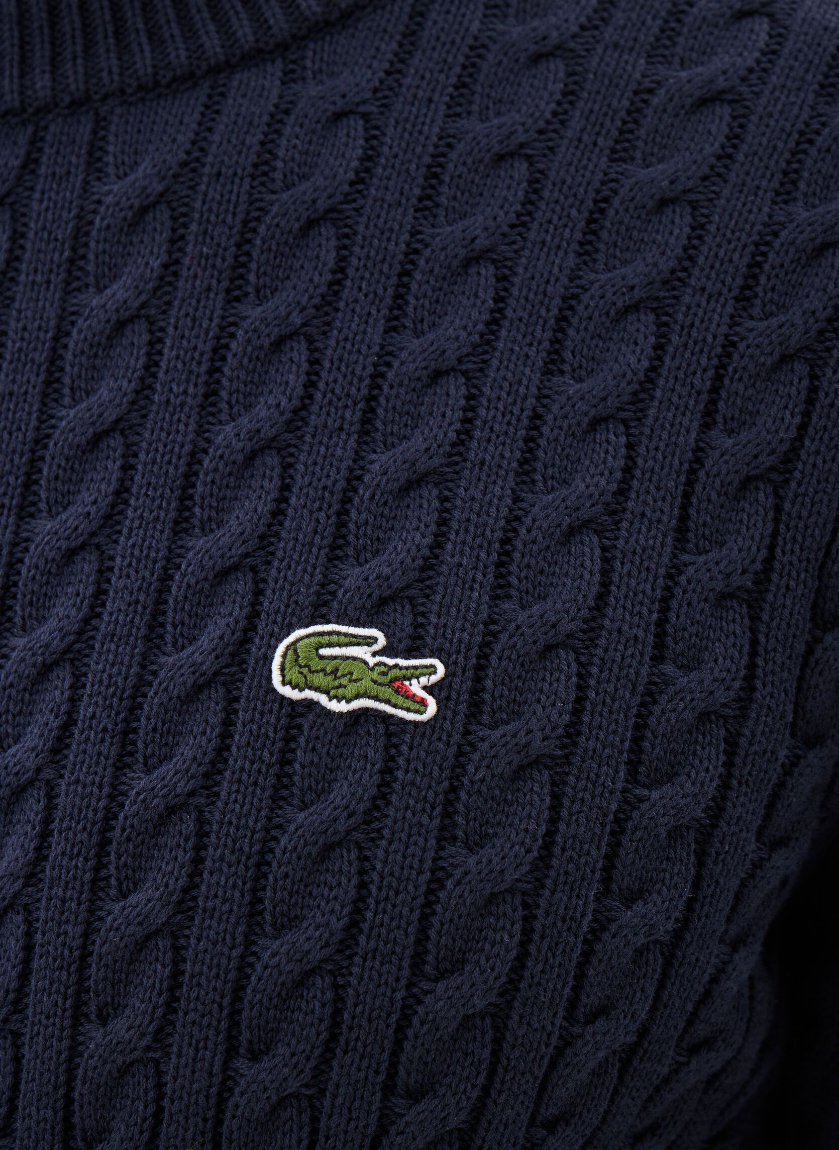 Pulls Sweater AH7627 homme bleu Lacoste Pulls Sweater AH7627 homme bleu Marine/Vert