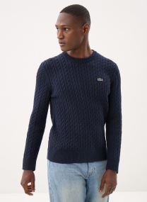 Pulls Sweater AH7627 homme bleu Lacoste Pulls Sweater AH7627 homme bleu Marine/Vert